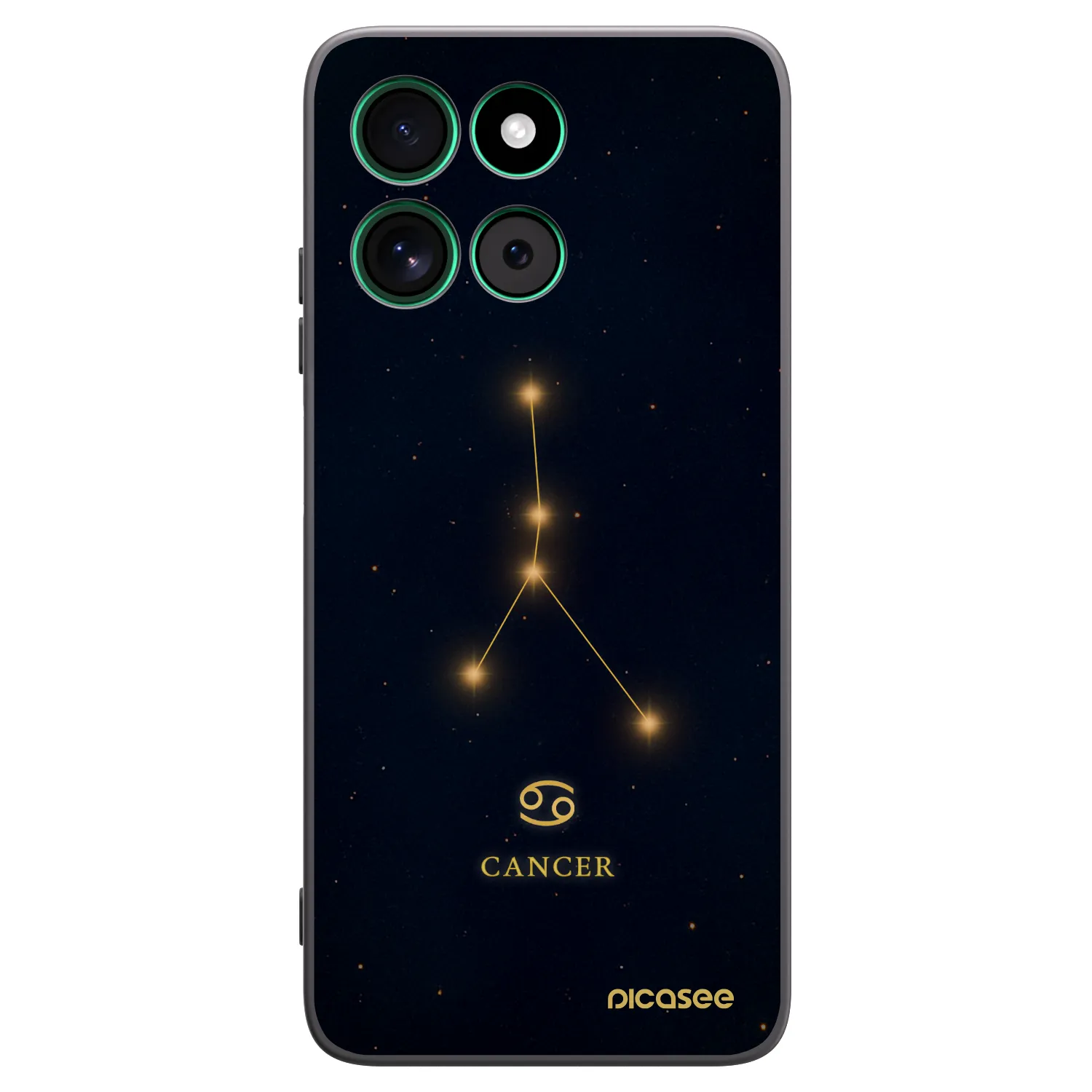 Picasee crna silikonska maskica za Motorola Moto G57 Power - CANCER