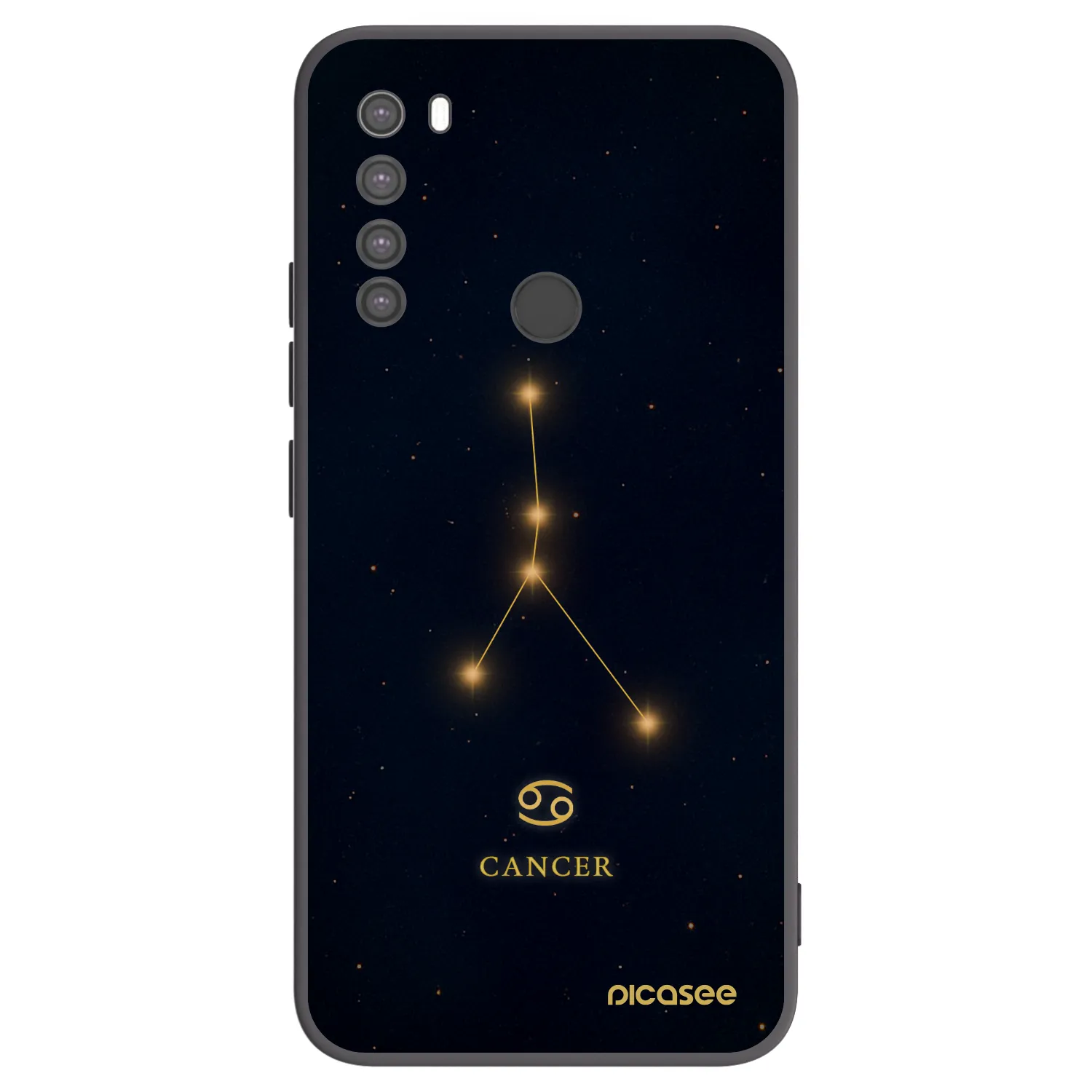 Picasee crna silikonska maskica za Xiaomi Redmi Note 8 - CANCER