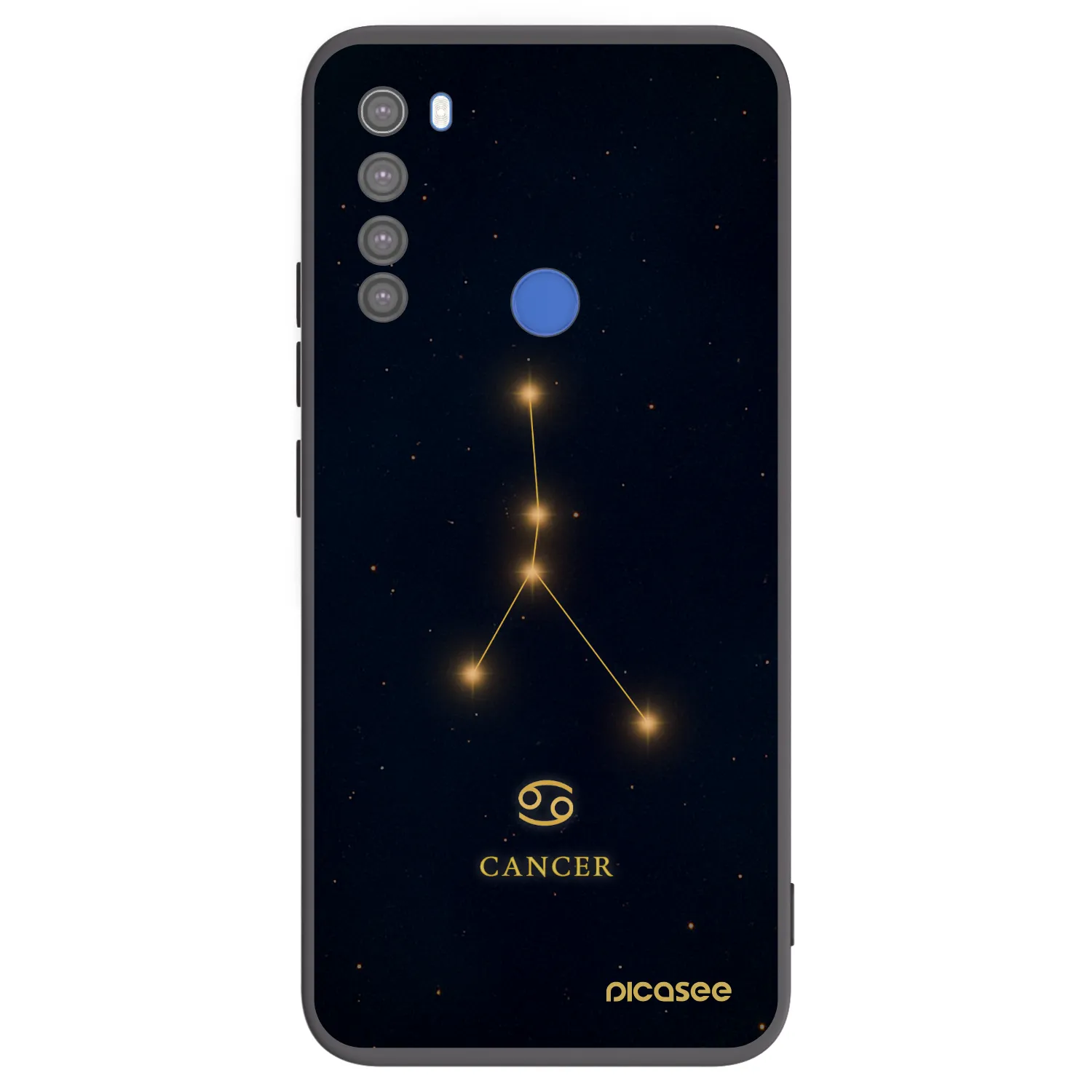 Picasee crna silikonska maskica za Xiaomi Redmi Note 8T - CANCER