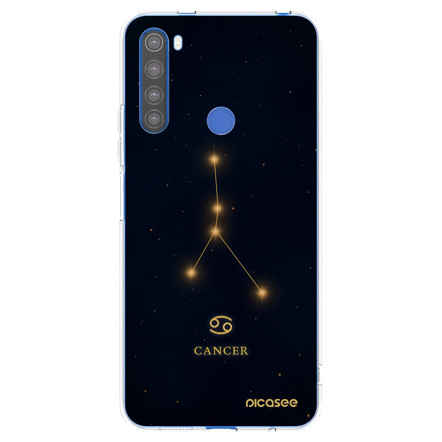 Picasee silikonska prozirna maskica za Xiaomi Redmi Note 8T - CANCER