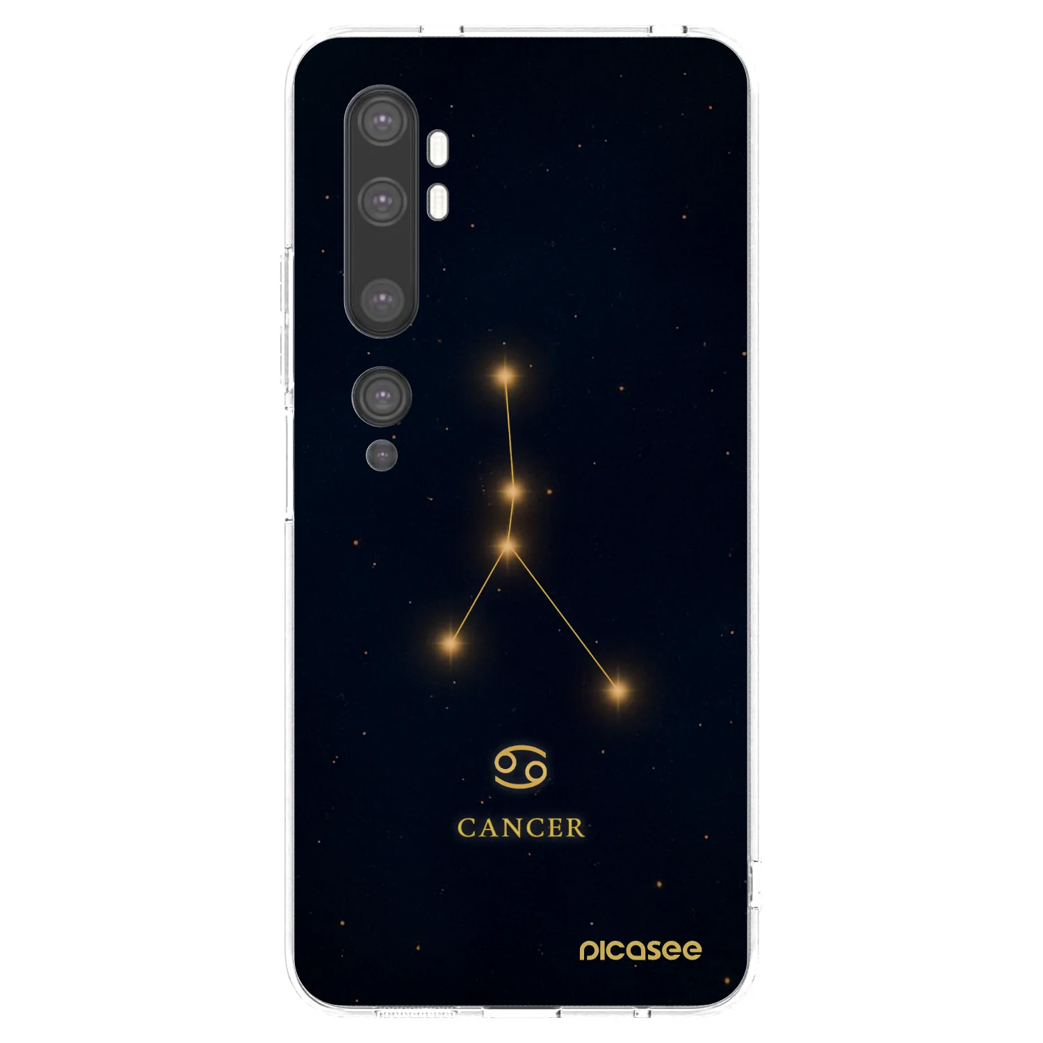 Picasee silikonska prozirna maskica za Xiaomi Mi Note 10 (Pro) - CANCER