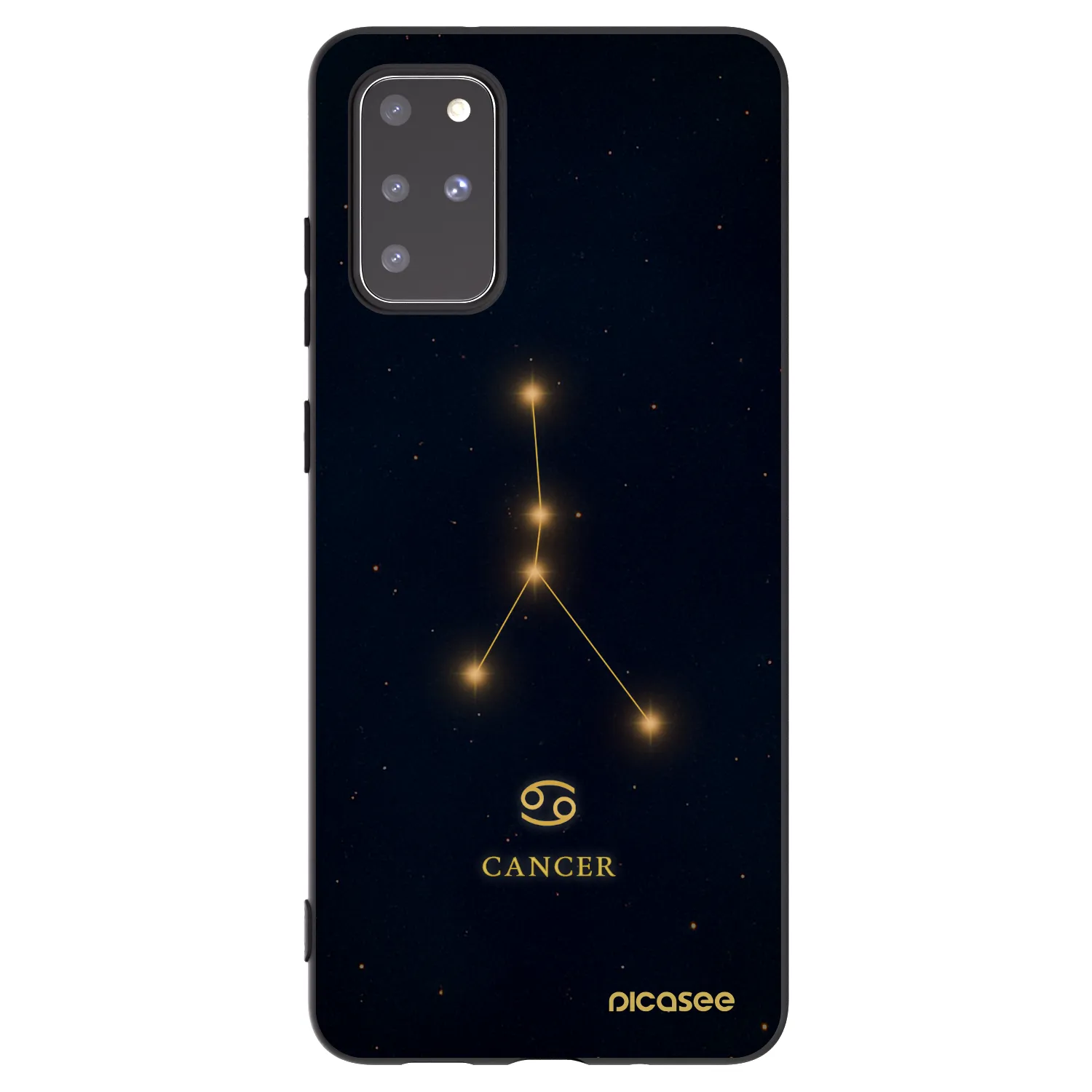 Picasee crna silikonska maskica za Samsung Galaxy S20+ G985F - CANCER