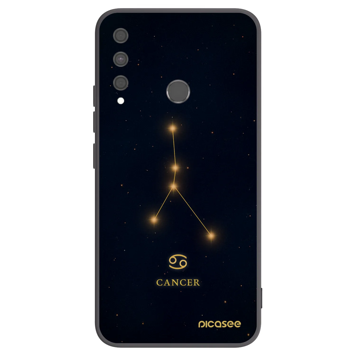 Picasee crna silikonska maskica za Huawei P40 Lite E - CANCER