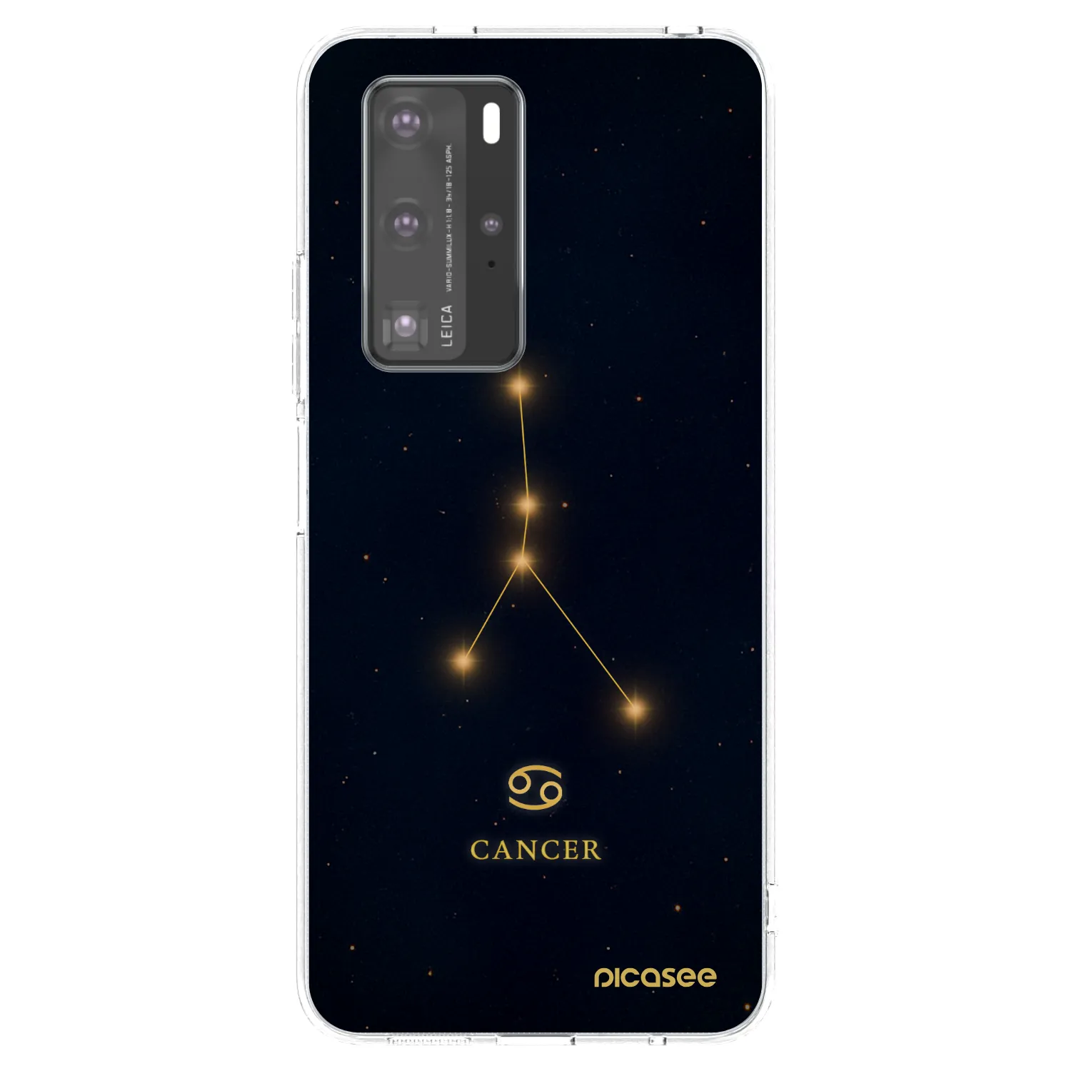 Picasee silikonska prozirna maskica za Huawei P40 Pro - CANCER