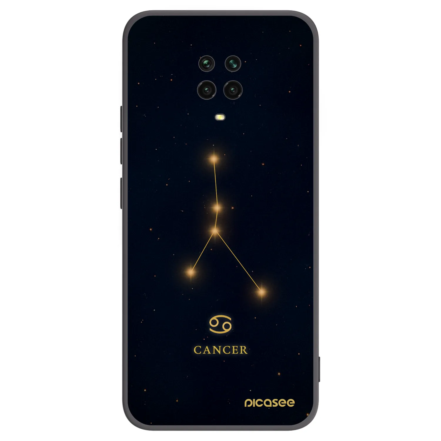 Picasee crna silikonska maskica za Xiaomi Redmi Note 9 Pro - CANCER