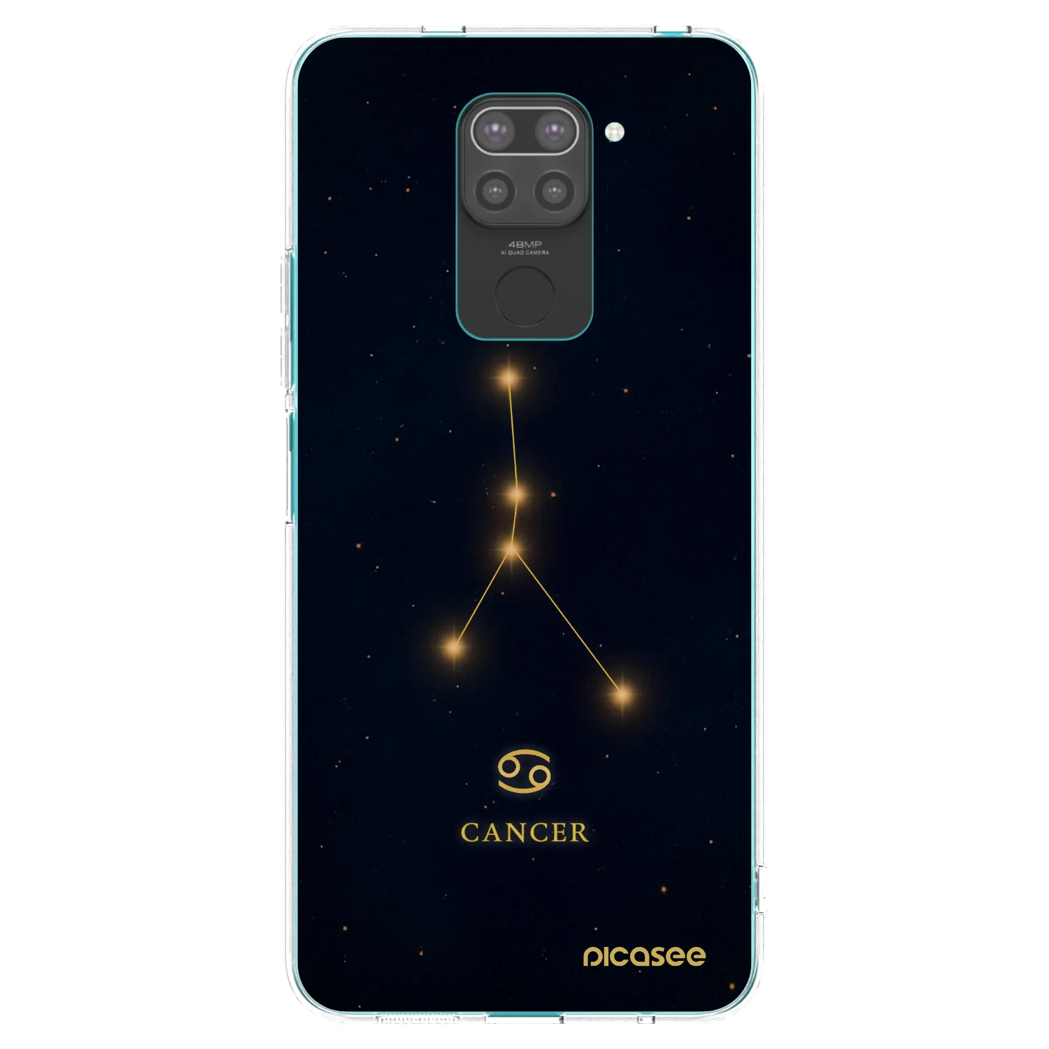 Picasee crna silikonska maskica za Xiaomi Redmi Note 9 - CANCER