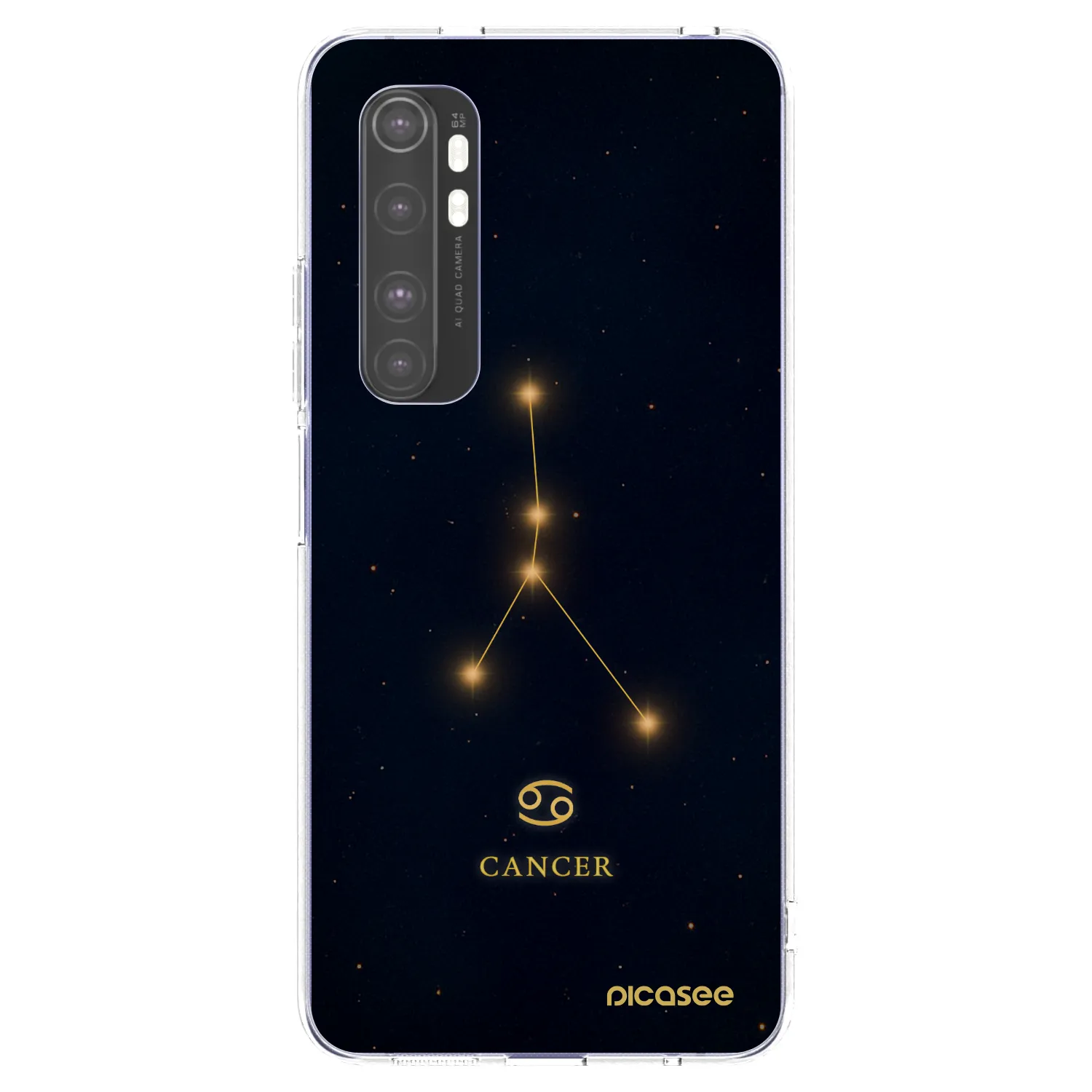 Picasee silikonska prozirna maskica za Xiaomi Mi Note 10 Lite - CANCER