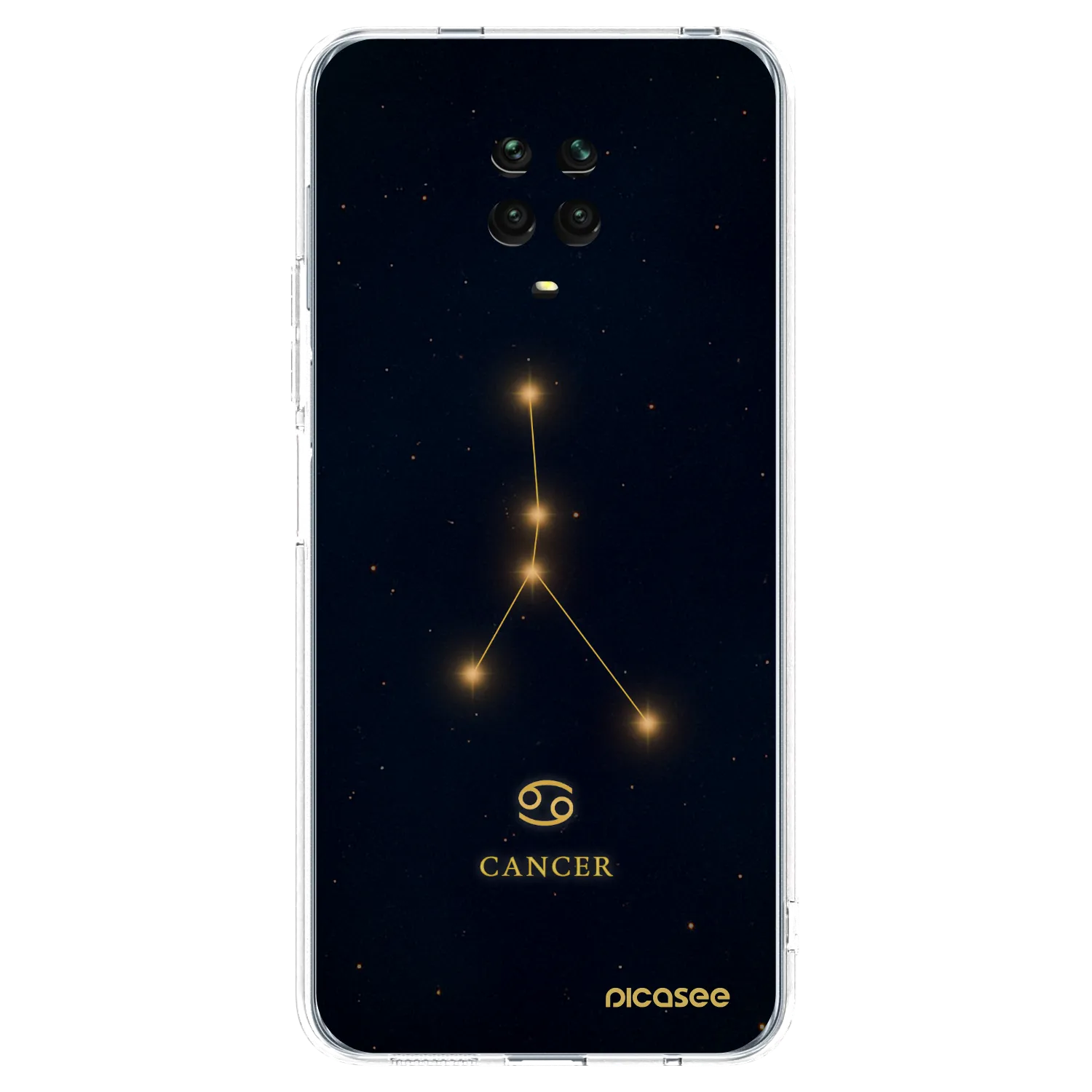 Picasee silikonska prozirna maskica za Xiaomi Redmi Note 9S - CANCER