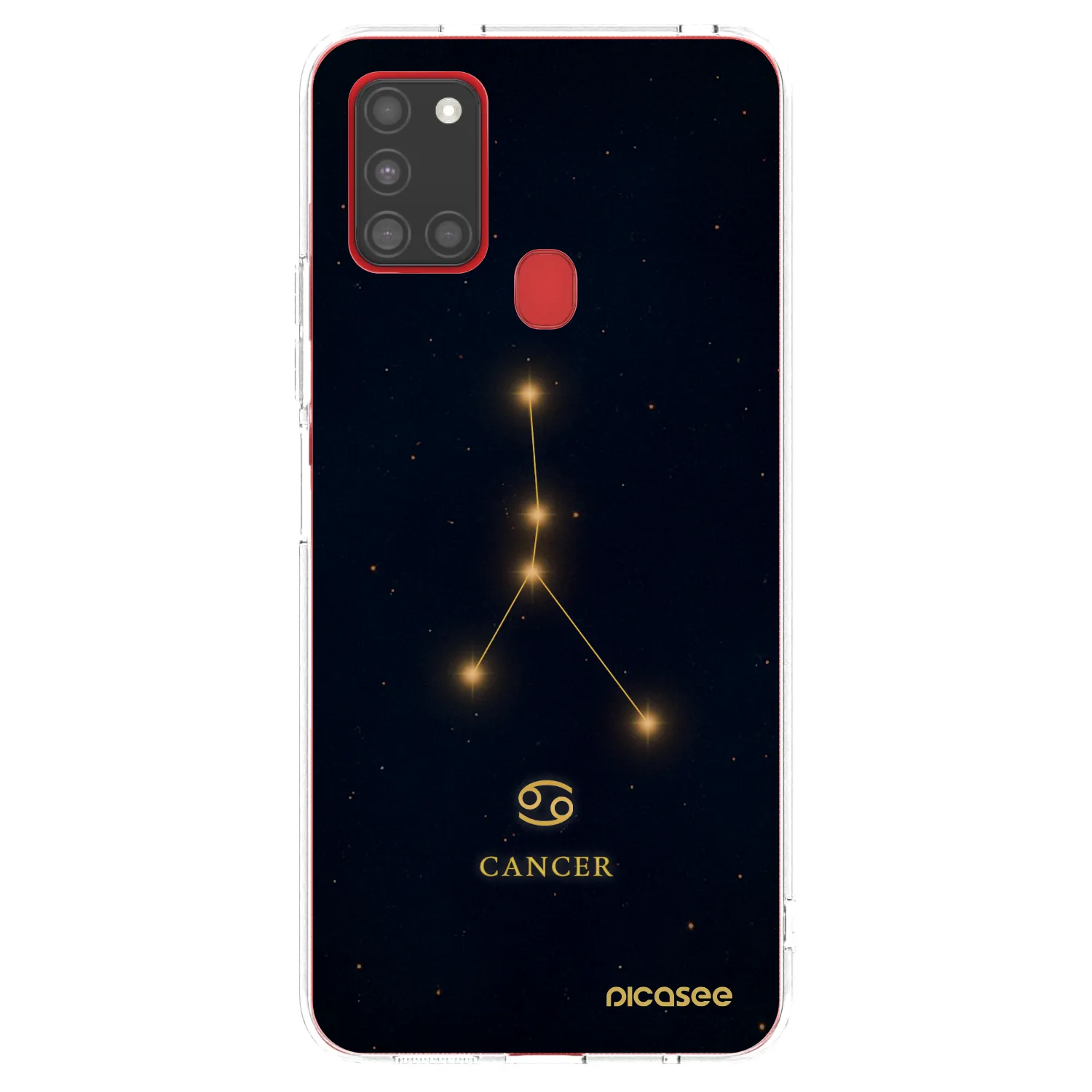 Picasee silikonska prozirna maskica za Samsung Galaxy A21s - CANCER