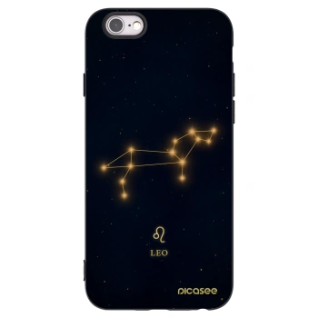 Picasee crna silikonska maskica za Apple iPhone 6/6S - LEO