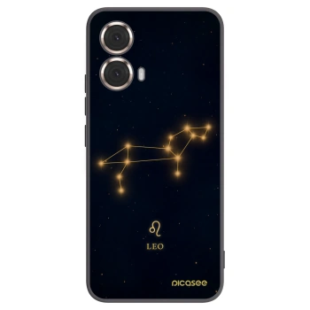 Picasee crna silikonska maskica za Motorola Moto G85 - LEO