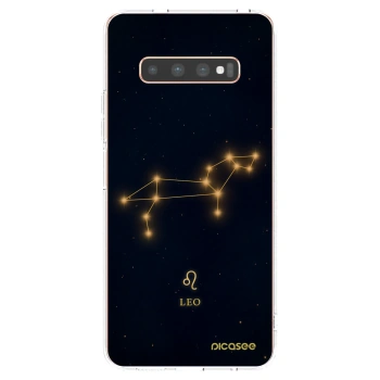 Picasee silikonska prozirna maskica za Samsung Galaxy S10 Plus G975 - LEO