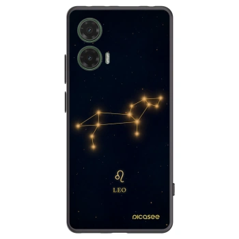 Picasee crna silikonska maskica za Motorola Moto G35 5G - LEO