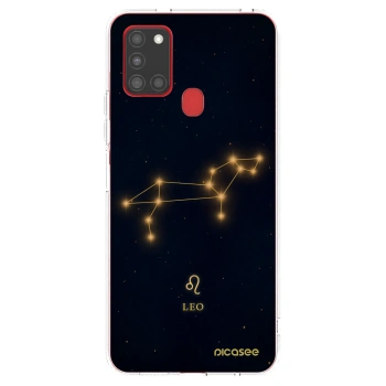 Picasee silikonska prozirna maskica za Samsung Galaxy A21s - LEO