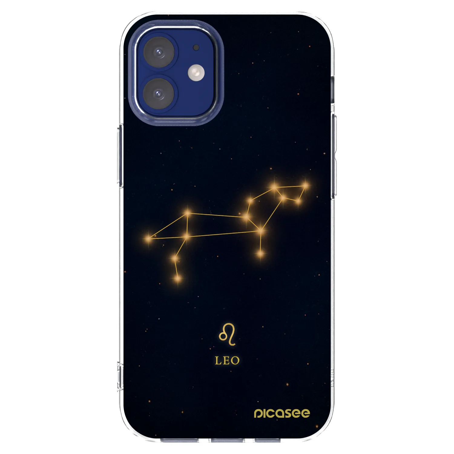 Picasee silikonska prozirna maskica za Apple iPhone 12 mini - LEO