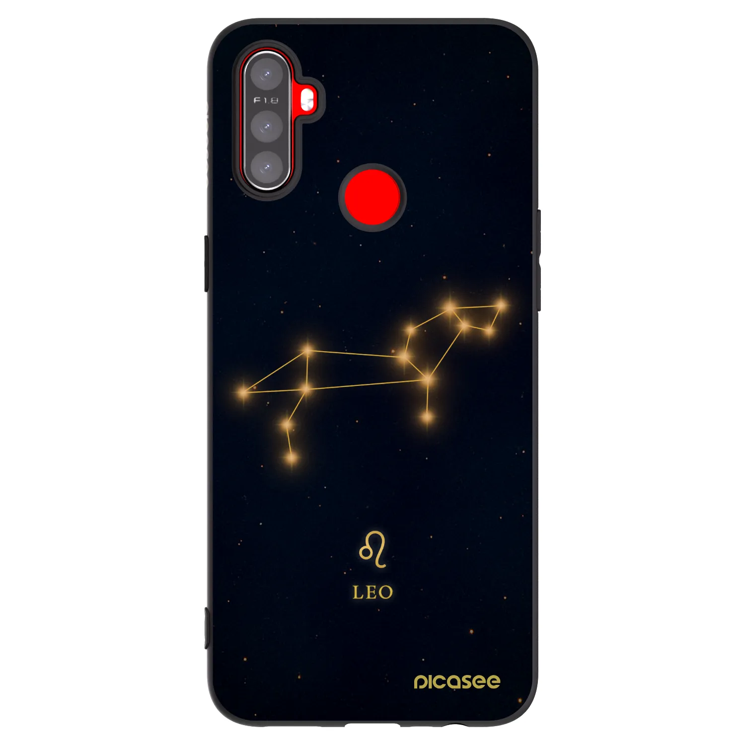 Picasee crna silikonska maskica za Realme C3 - LEO