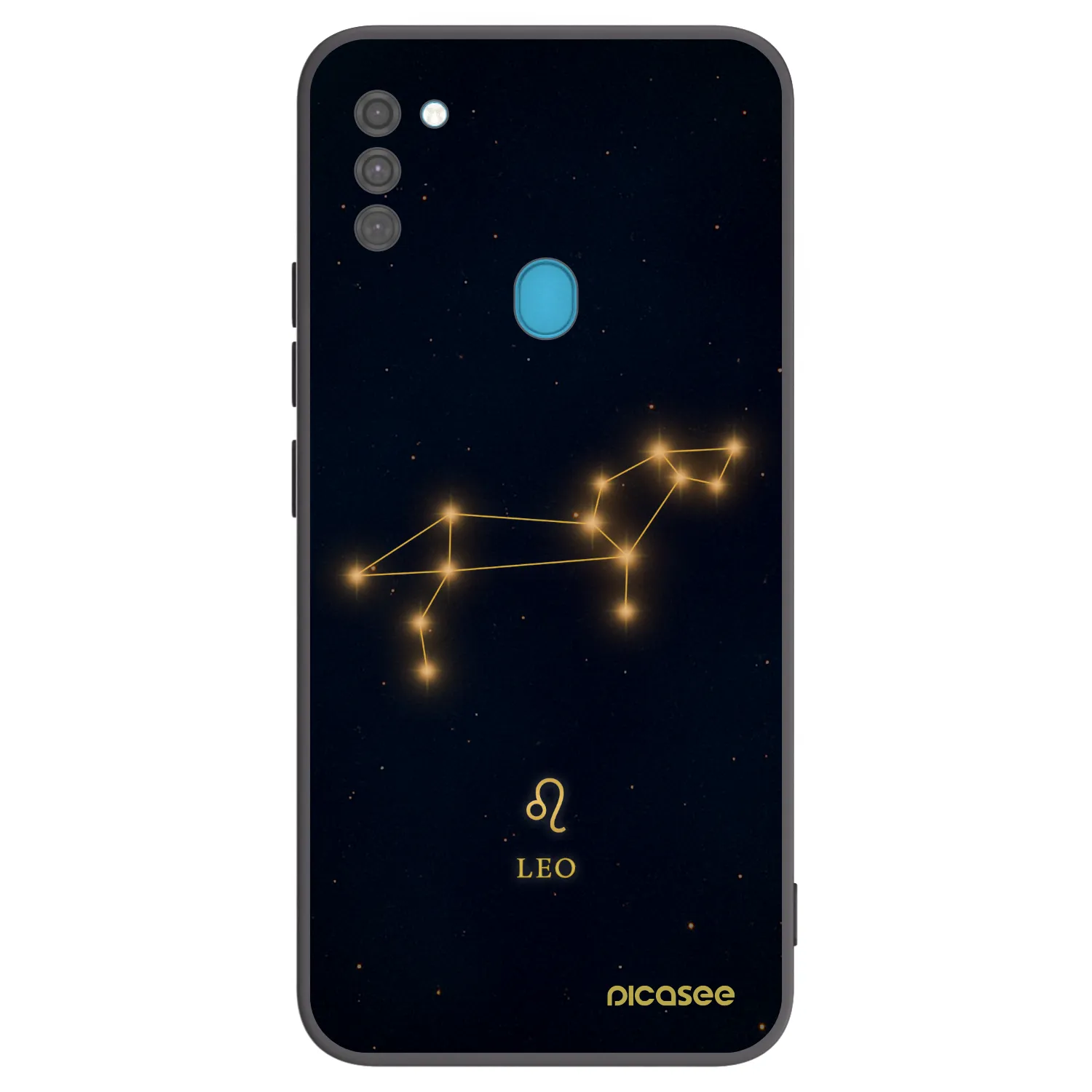 Picasee crna silikonska maskica za Samsung Galaxy M11 - LEO