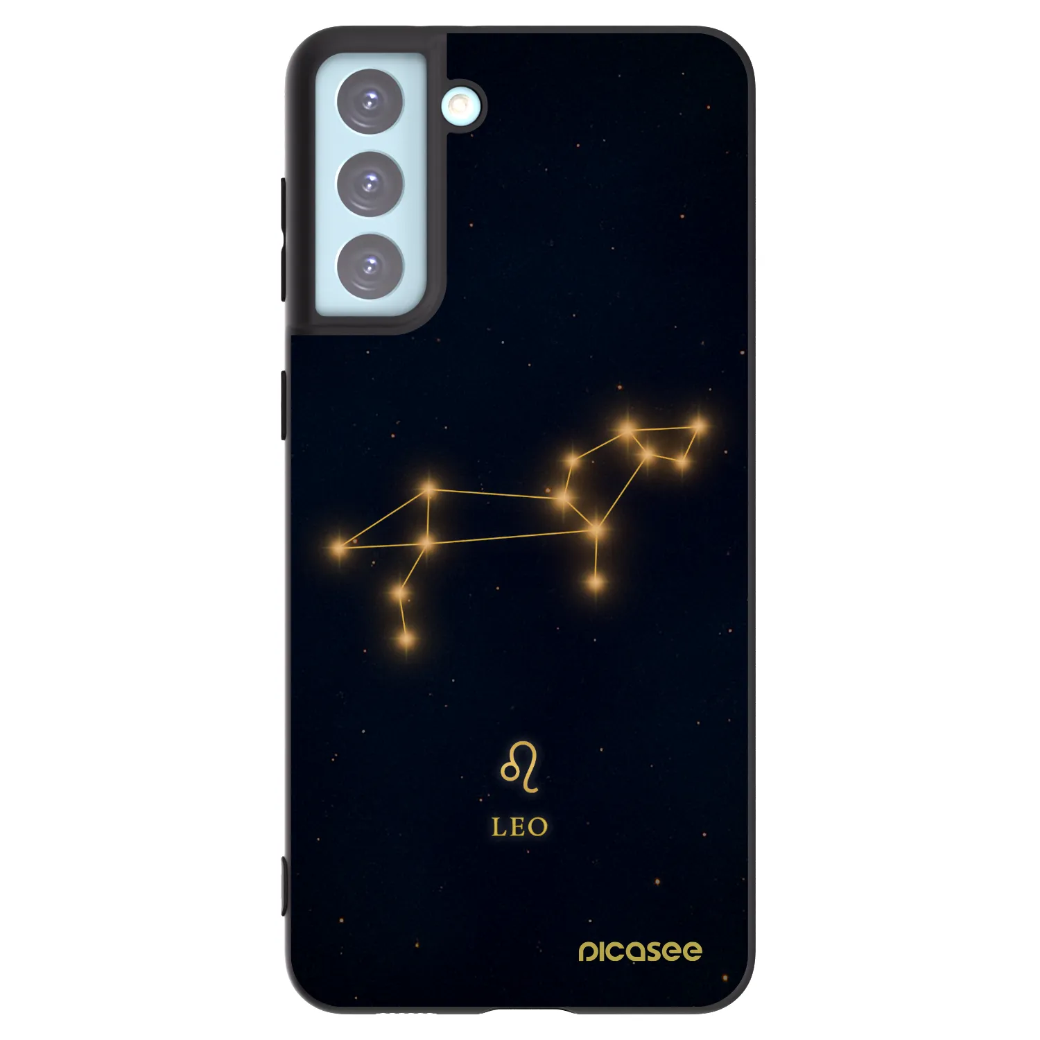 Picasee crna silikonska maskica za Samsung Galaxy S21+ 5G G996F - LEO