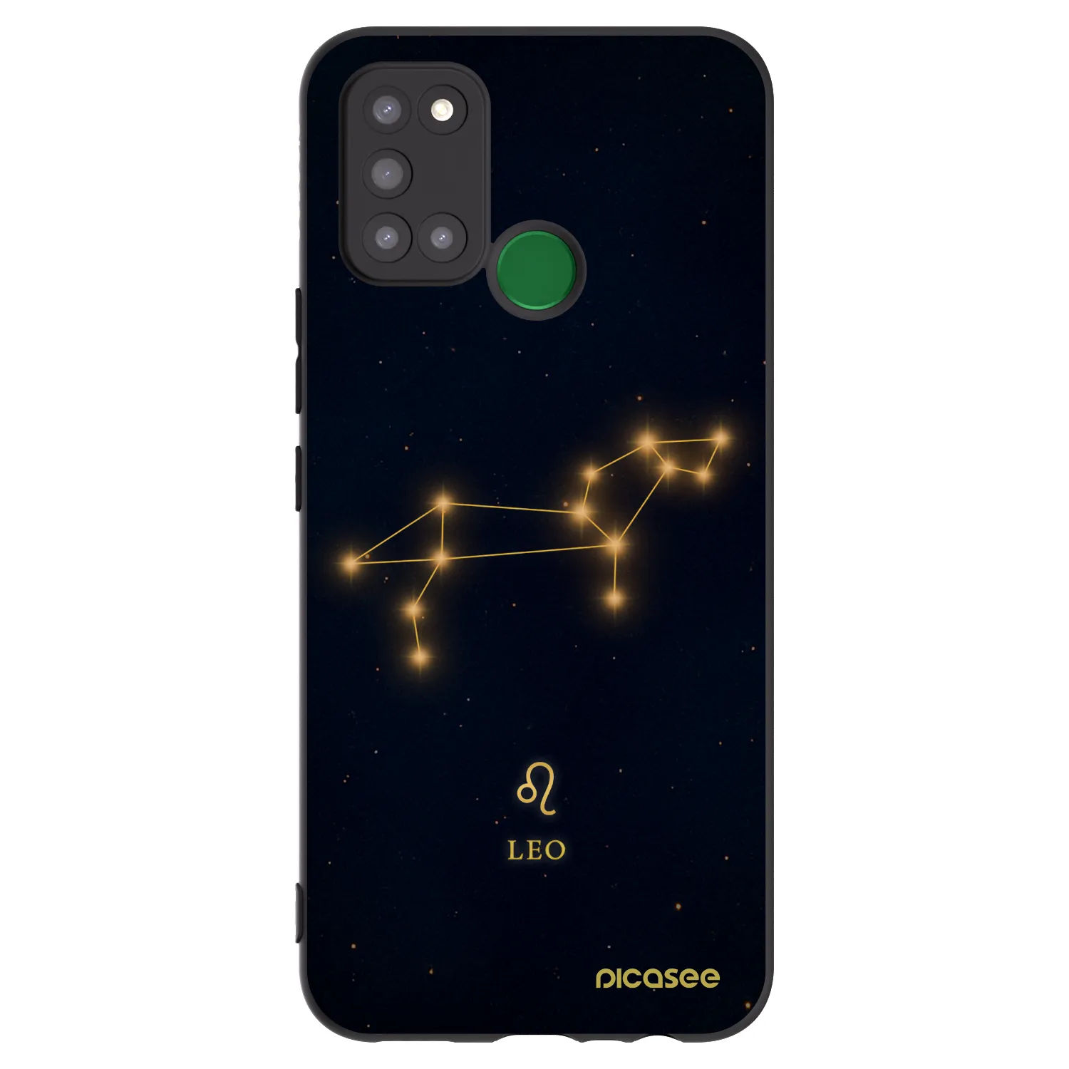 Picasee crna silikonska maskica za Realme 7i - LEO