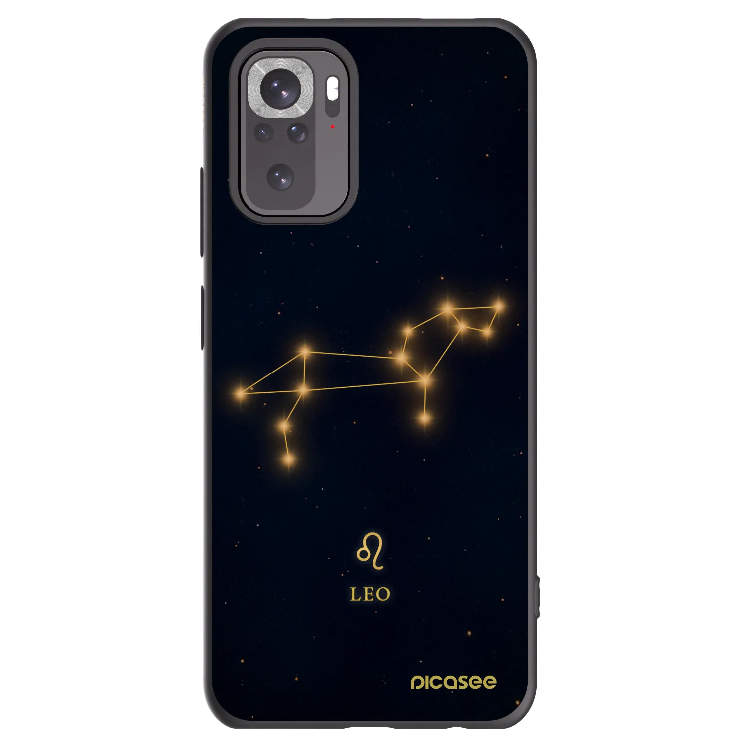 Picasee crna silikonska maskica za Xiaomi Redmi Note 10S - LEO