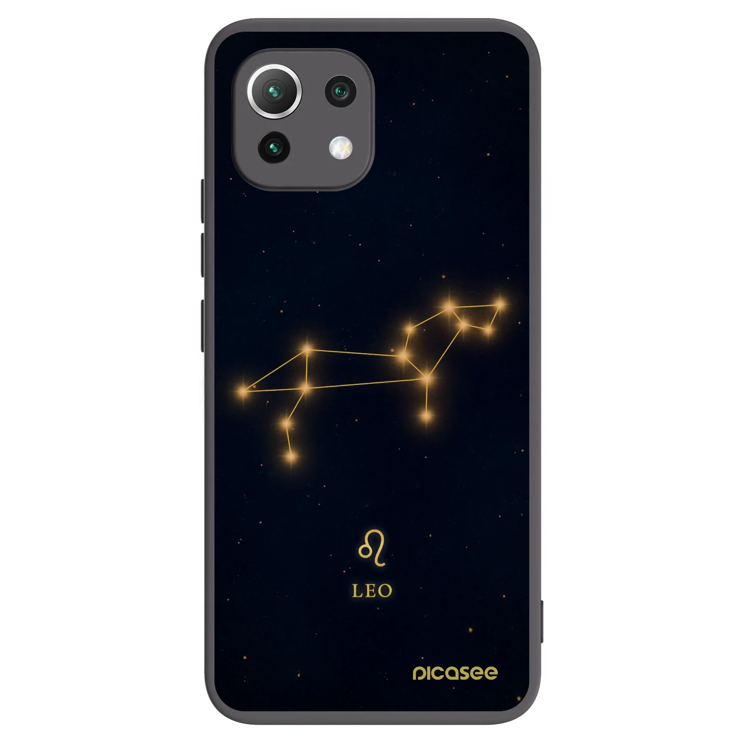 Picasee crna silikonska maskica za Xiaomi Mi 11 Lite - LEO