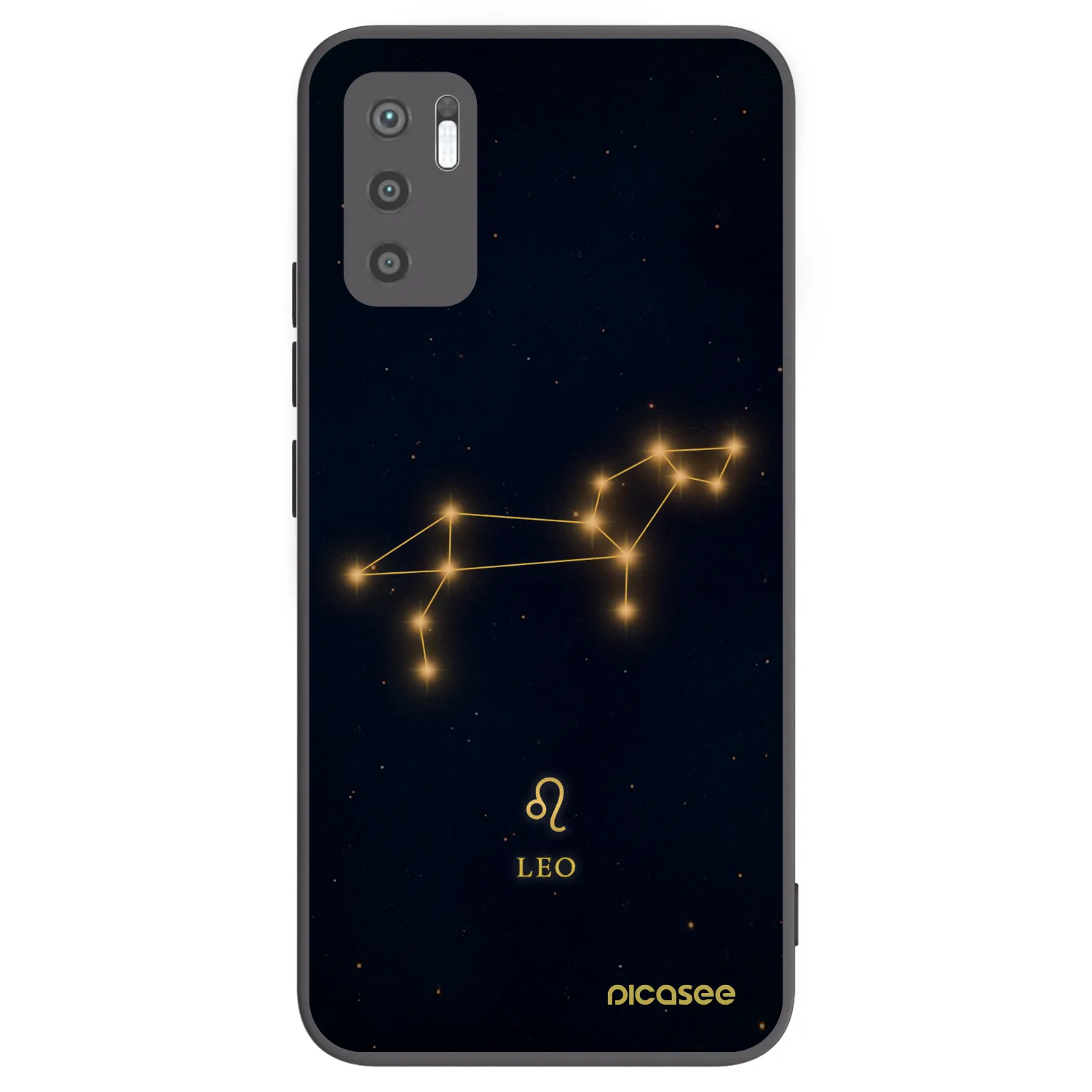Picasee crna silikonska maskica za Xiaomi Redmi Note 10 5G - LEO