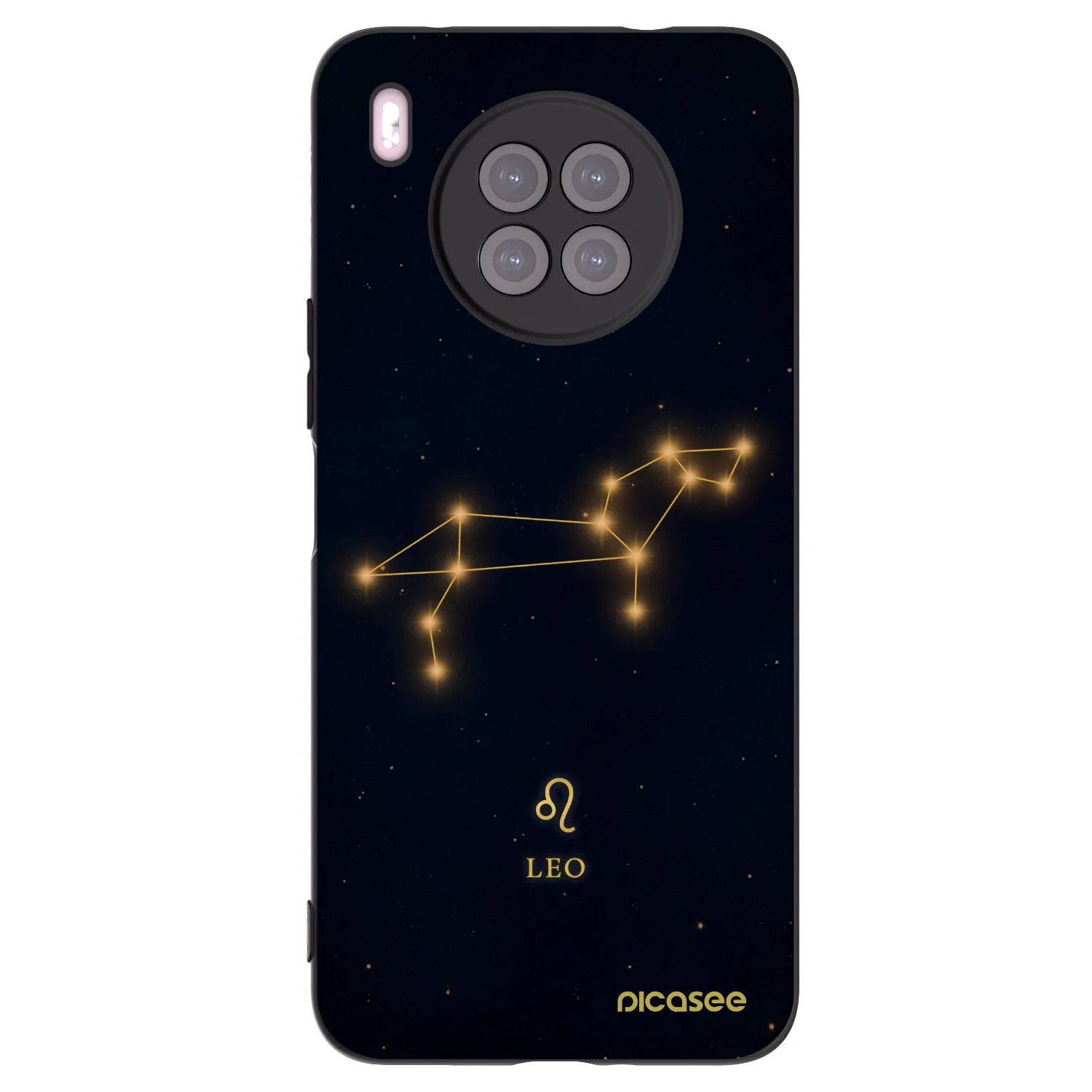 Picasee crna silikonska maskica za Huawei Nova 8i - LEO