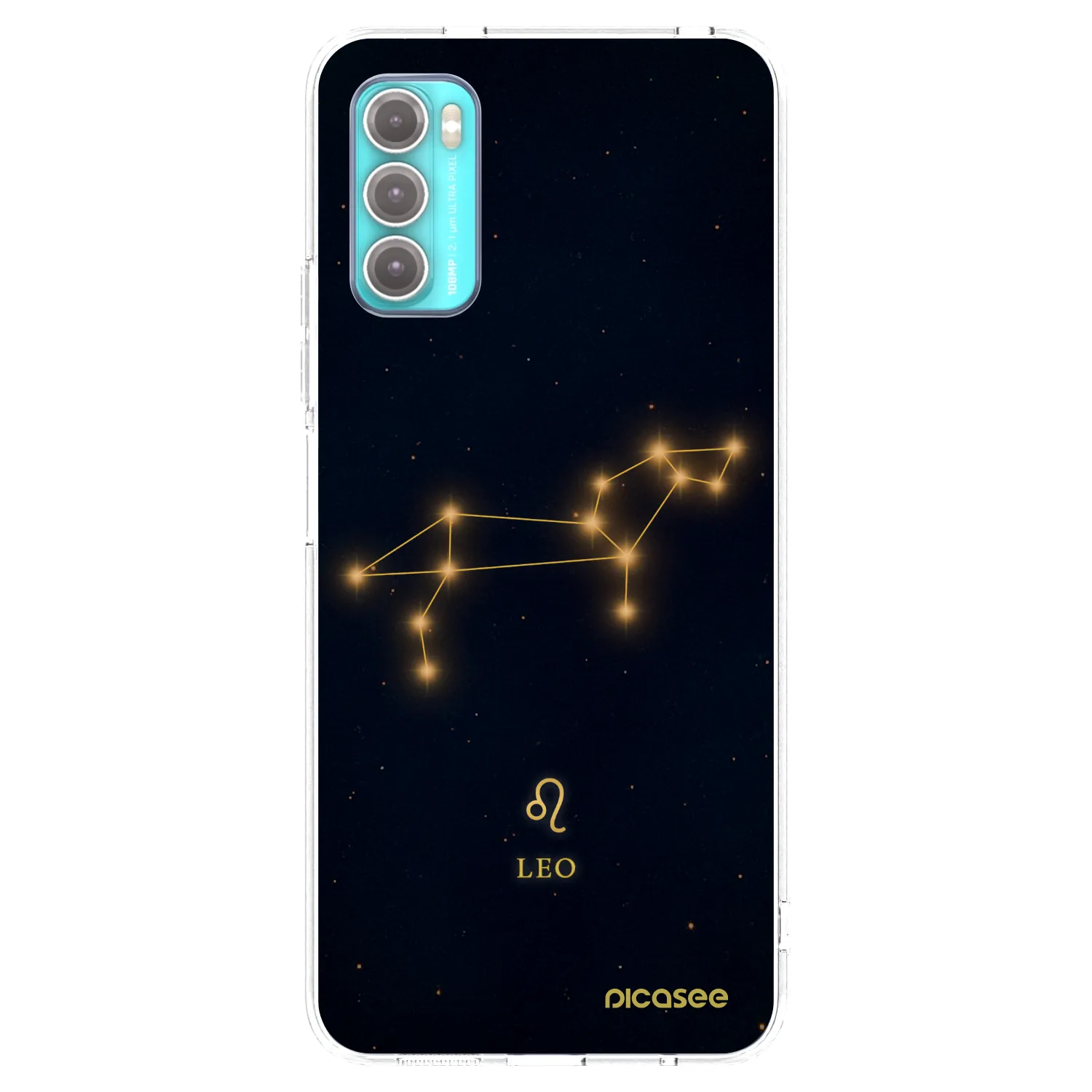 Picasee silikonska prozirna maskica za Motorola Moto G60 - LEO