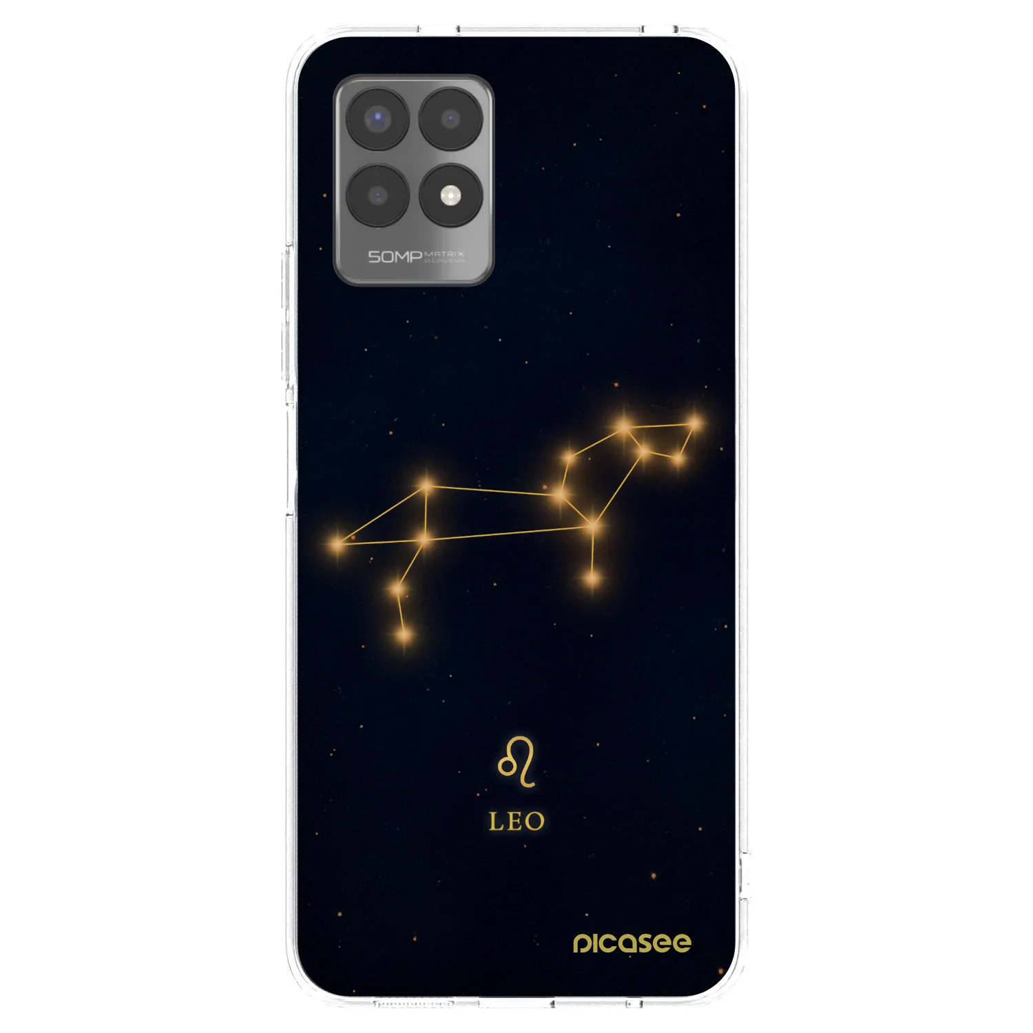Picasee silikonska prozirna maskica za Realme 8i - LEO