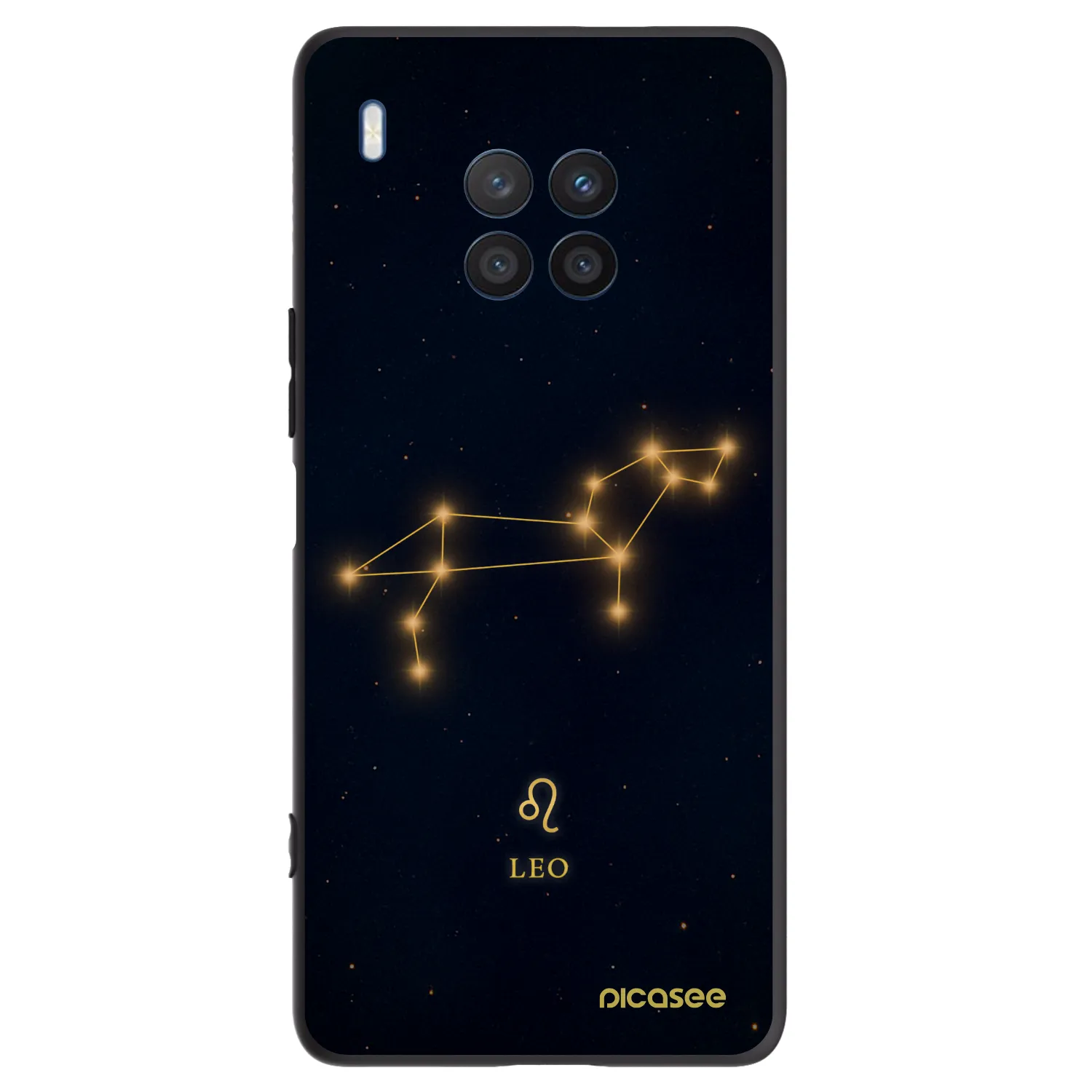 Picasee crna silikonska maskica za Honor 50 Lite - LEO