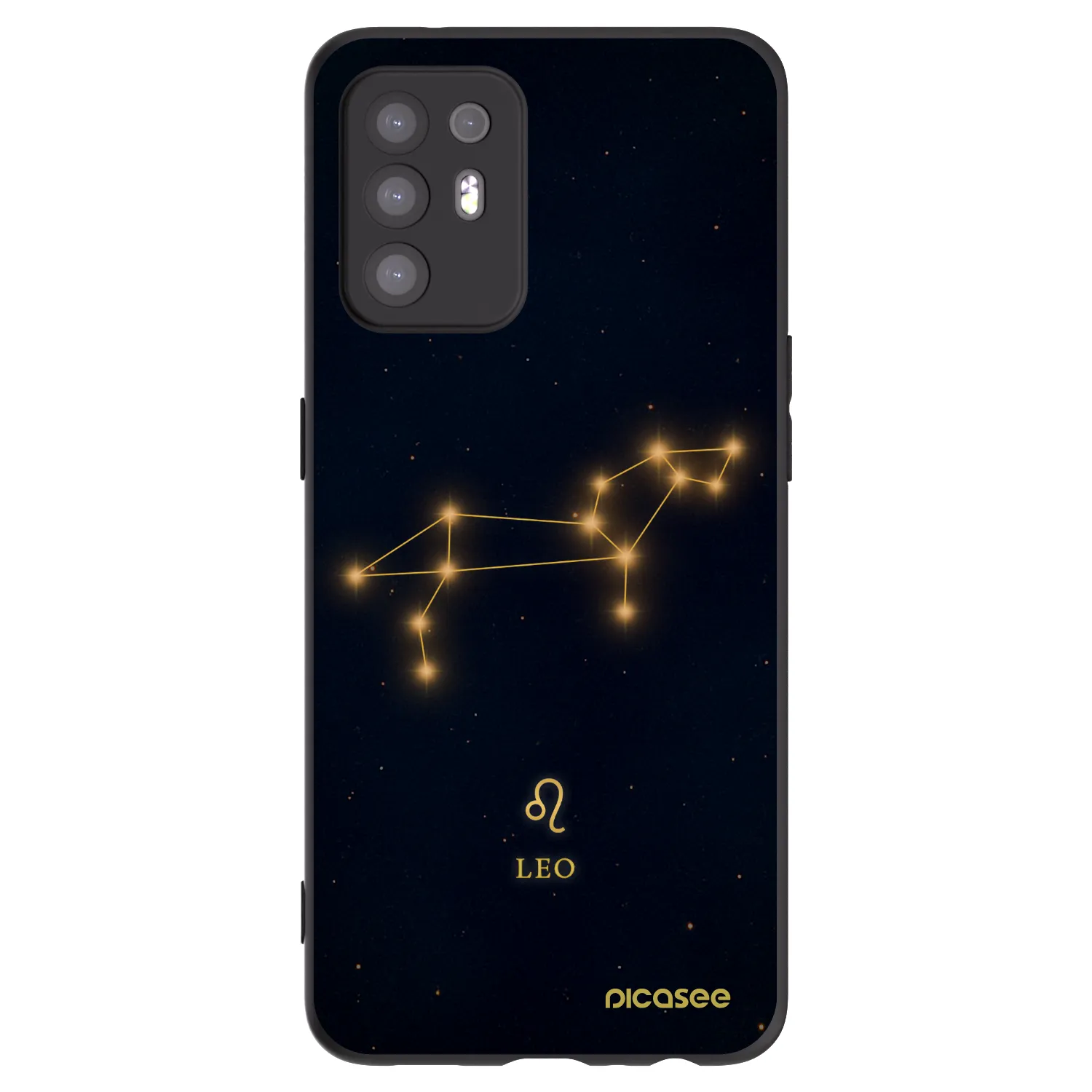 Picasee crna silikonska maskica za OPPO A94 5G - LEO