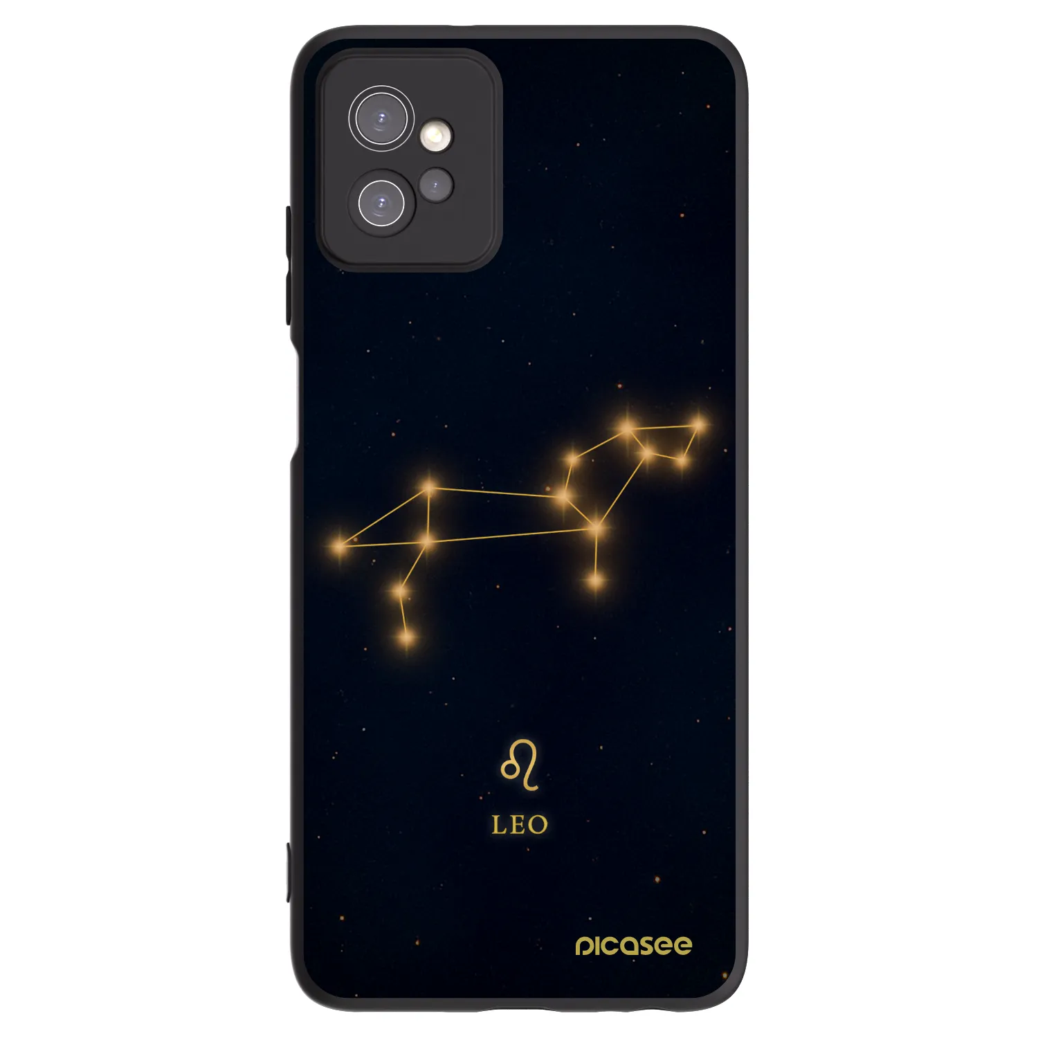 Picasee crna silikonska maskica za Motorola Moto G32 - LEO