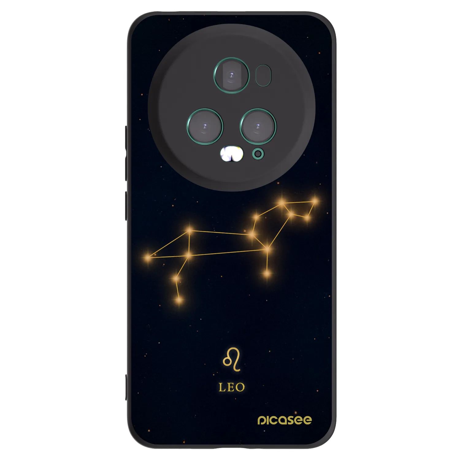 Picasee crna silikonska maskica za Honor Magic5 Pro - LEO