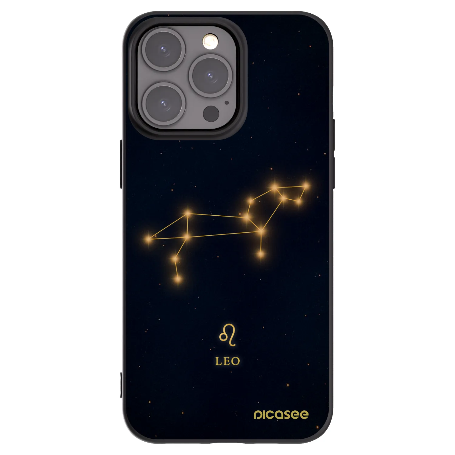 Picasee crna silikonska maskica za Apple iPhone 15 Pro Max - LEO