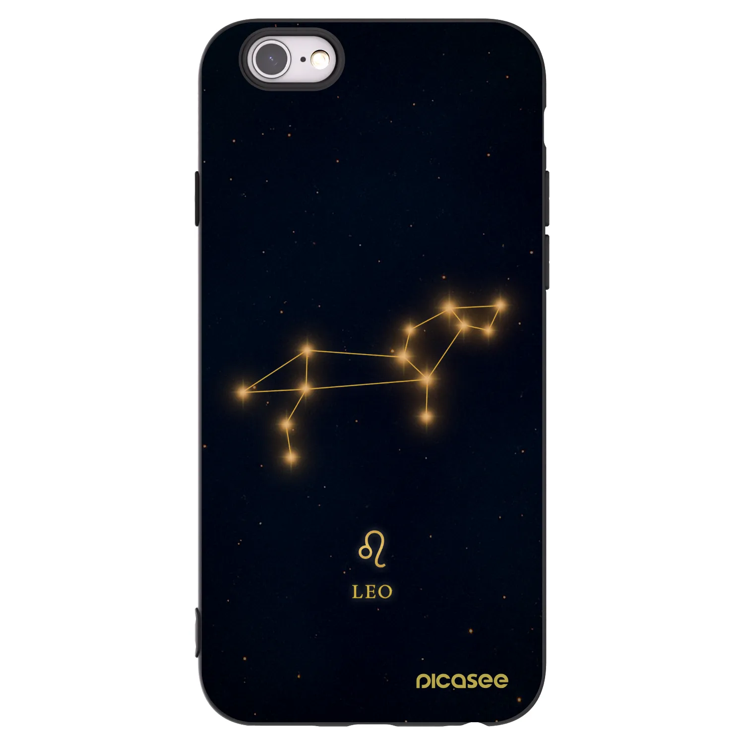 Picasee crna silikonska maskica za Apple iPhone 6/6S - LEO
