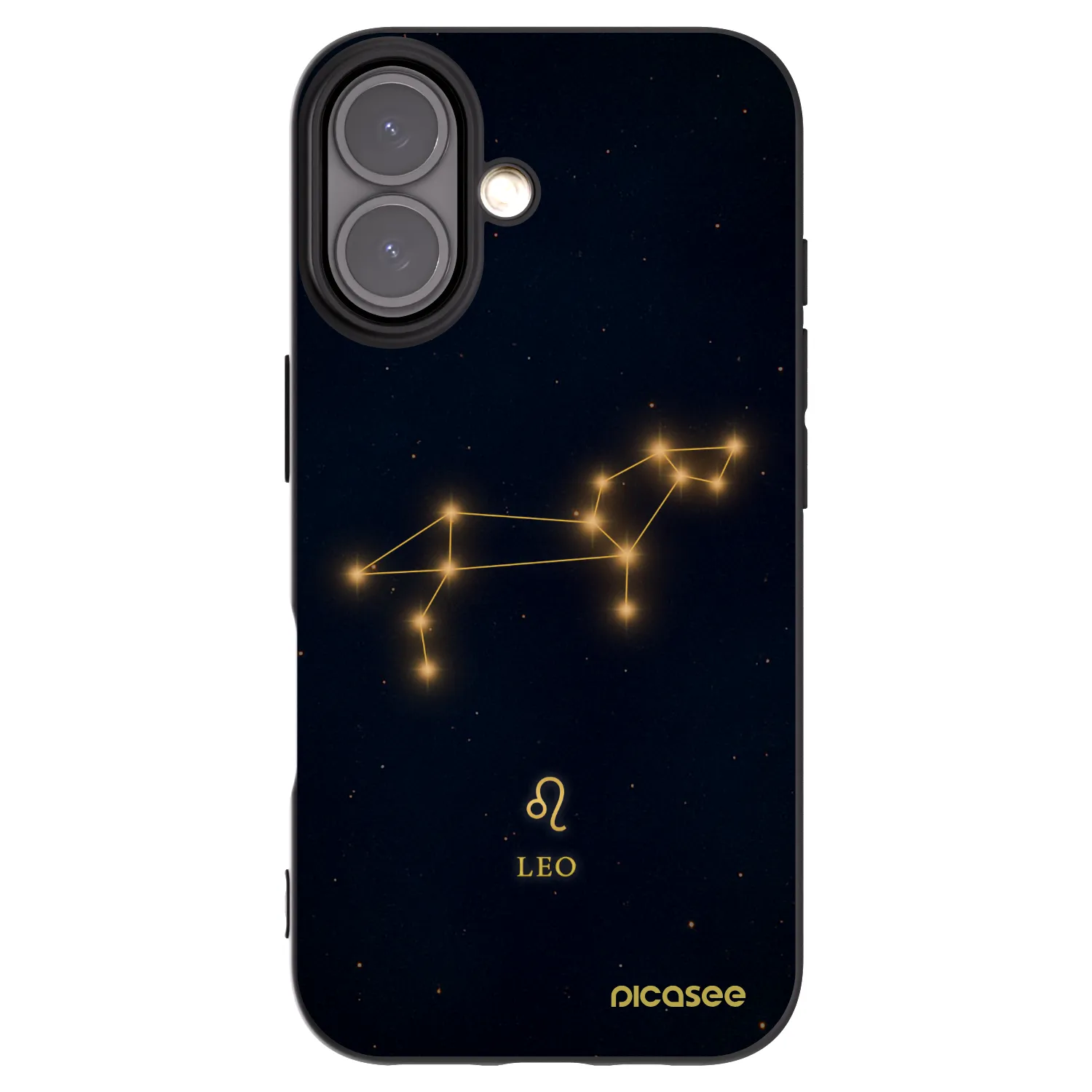 Picasee crna silikonska maskica za Apple iPhone 16 - LEO