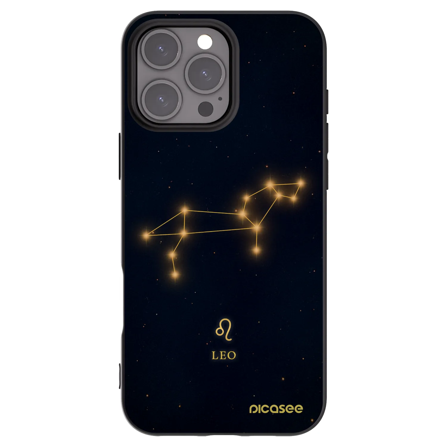 Picasee crna silikonska maskica za Apple iPhone 16 Pro Max - LEO