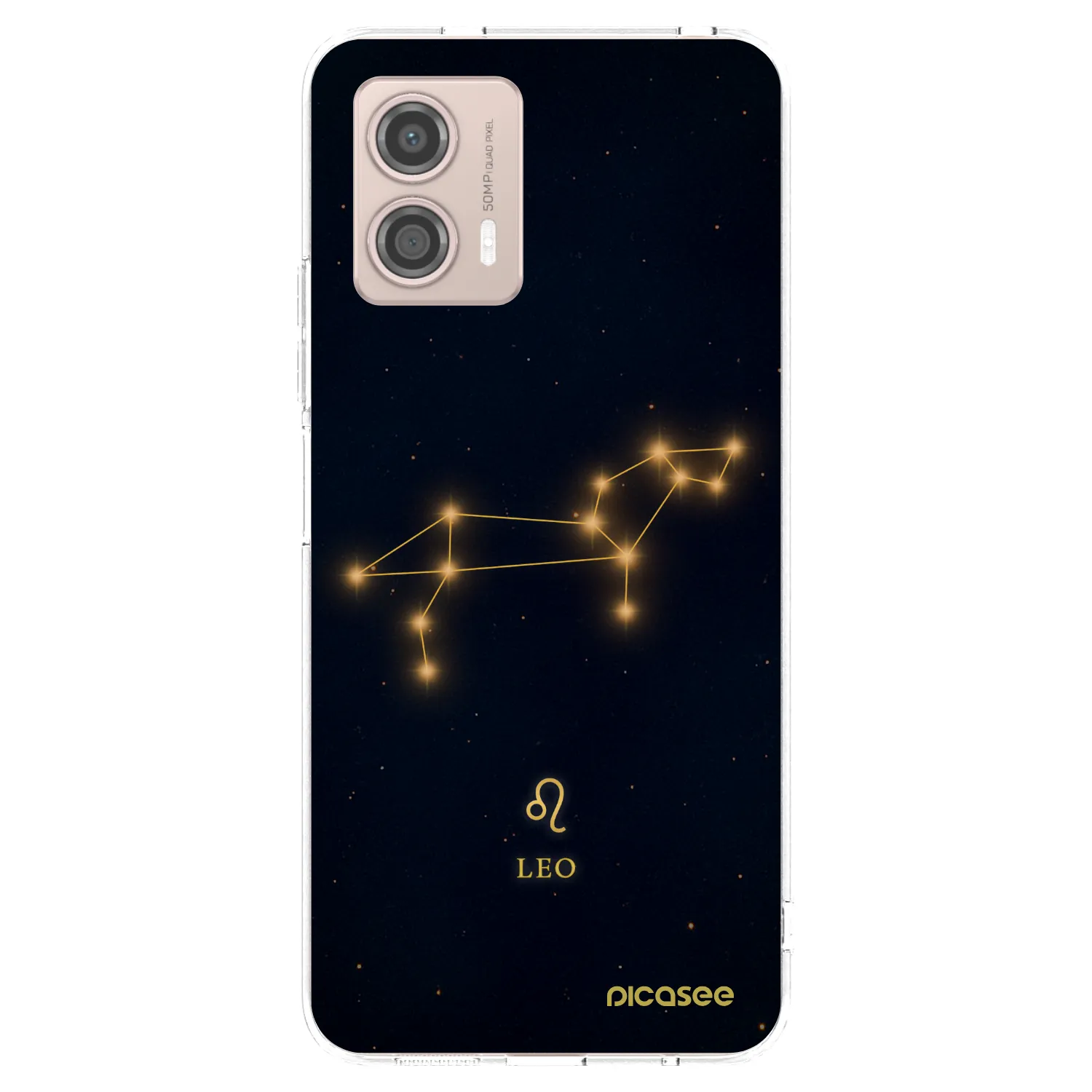 Picasee silikonska prozirna maskica za Motorola Moto G53 5G - LEO