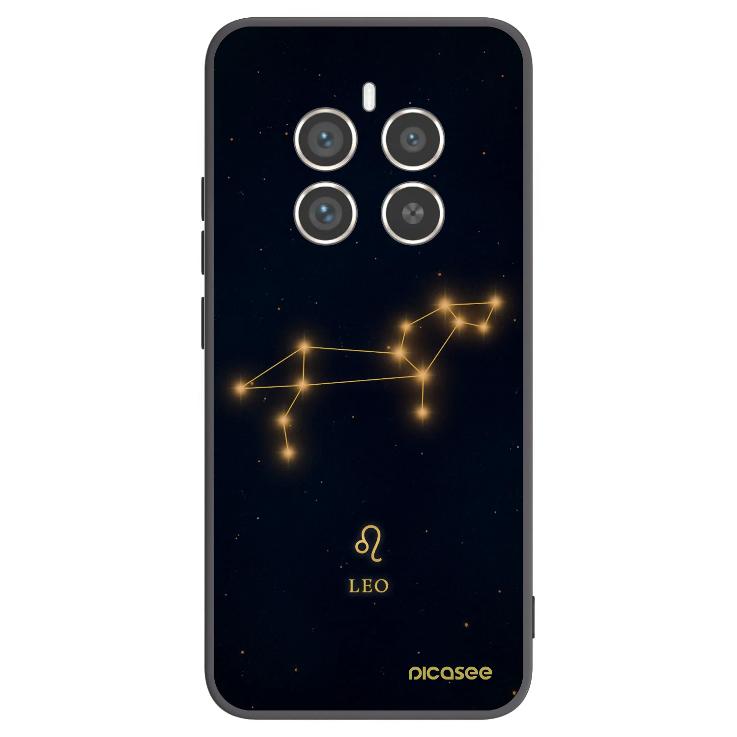 Picasee crna silikonska maskica za Realme 12 Pro 5G - LEO
