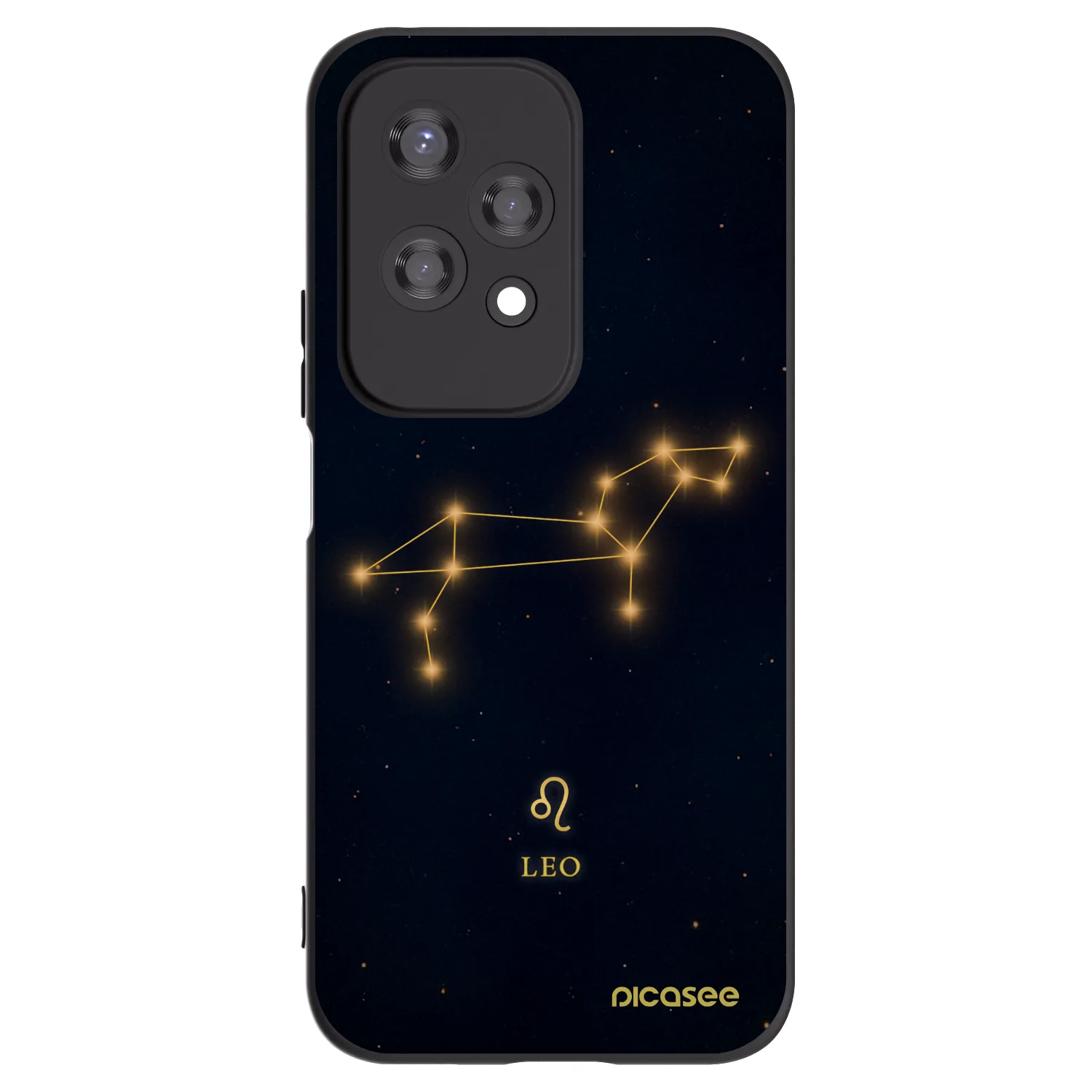 Picasee crna silikonska maskica za Honor 200 Lite - LEO