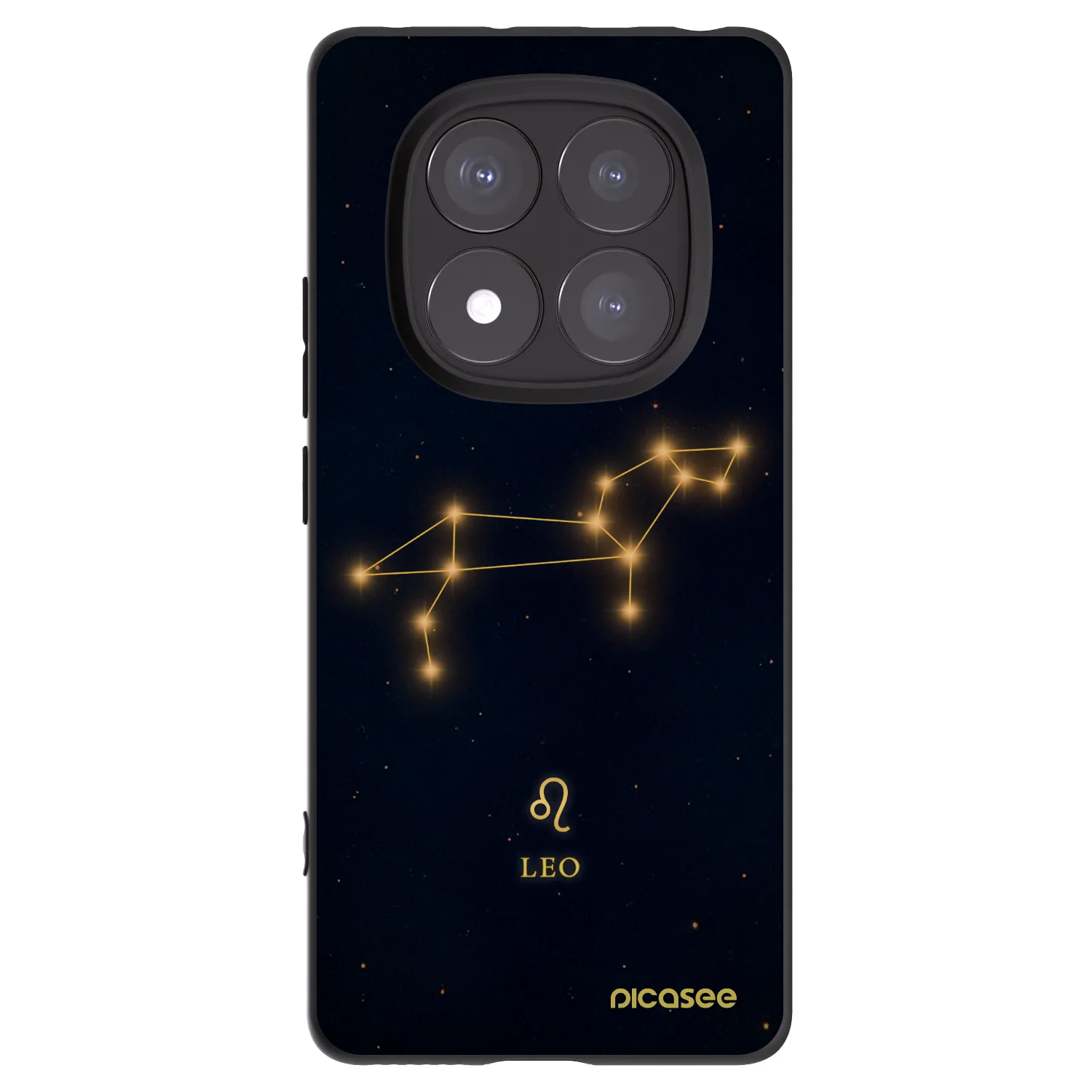 Picasee crna silikonska maskica za Xiaomi Redmi Note 14 Pro 5G - LEO