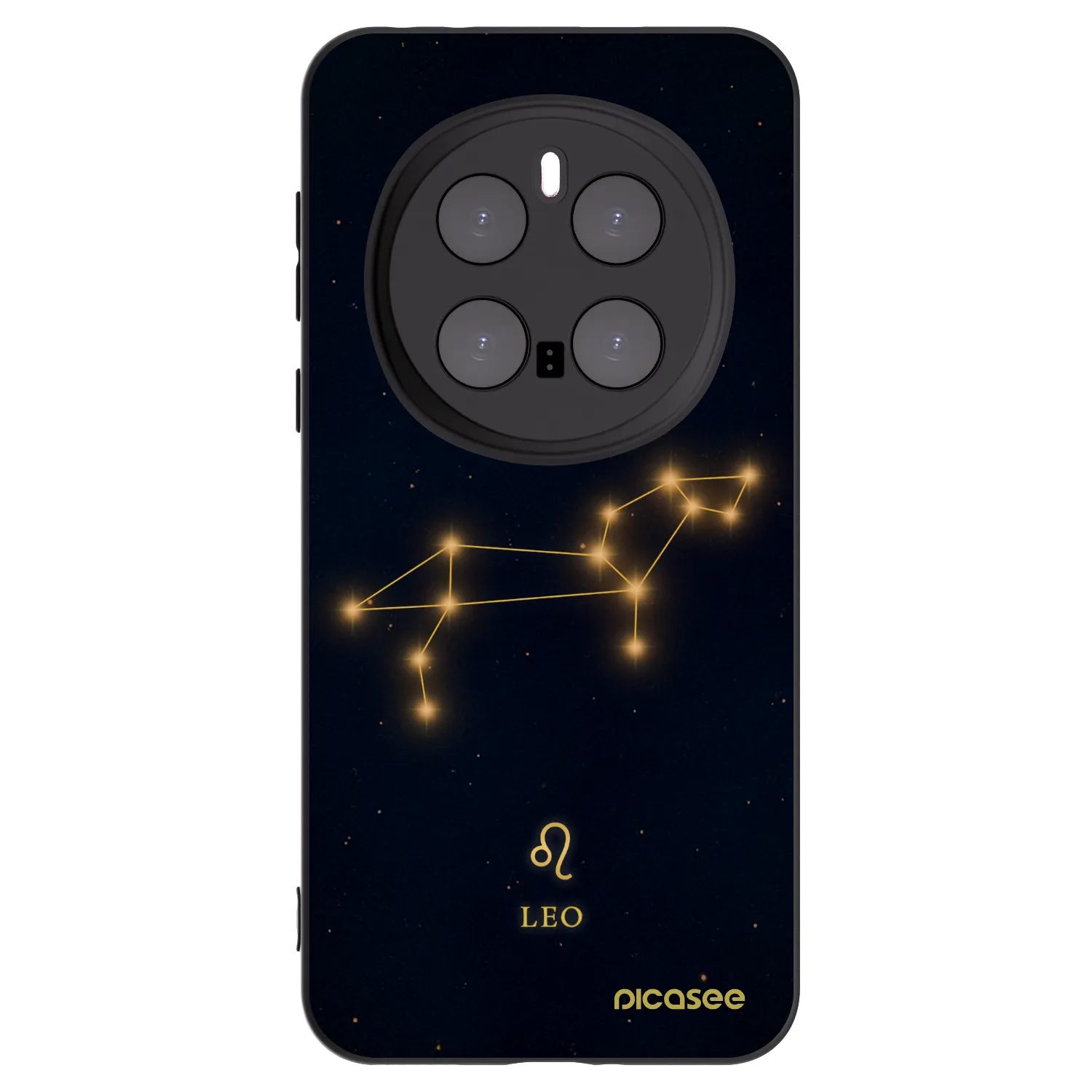 Picasee crna silikonska maskica za Honor Magic7 Pro 5G - LEO