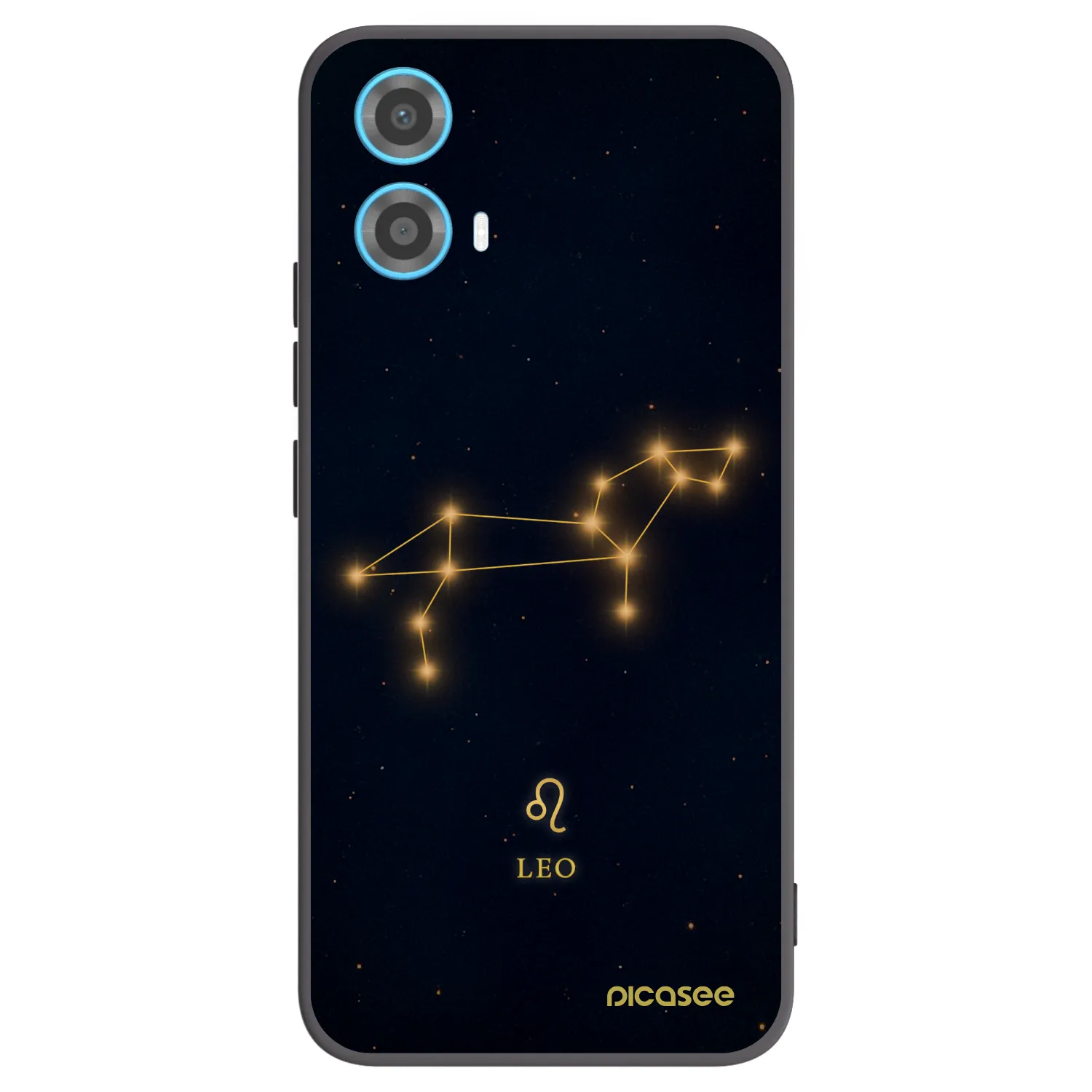 Picasee crna silikonska maskica za Motorola Moto G34 5G - LEO