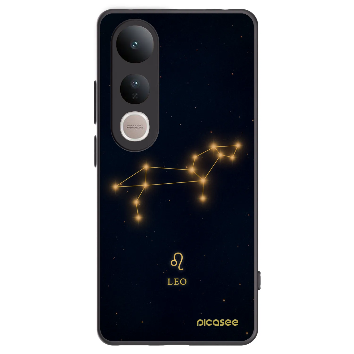 Picasee crna silikonska maskica za Vivo V50 Lite 5G - LEO