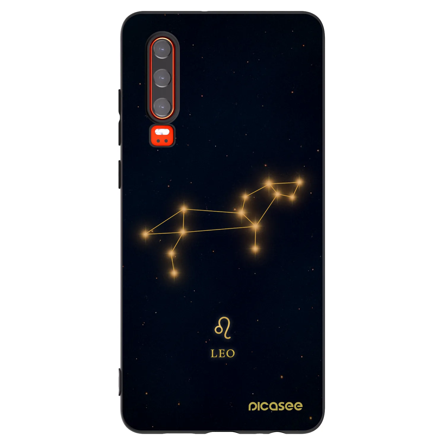 Picasee crna silikonska maskica za Huawei P30 - LEO