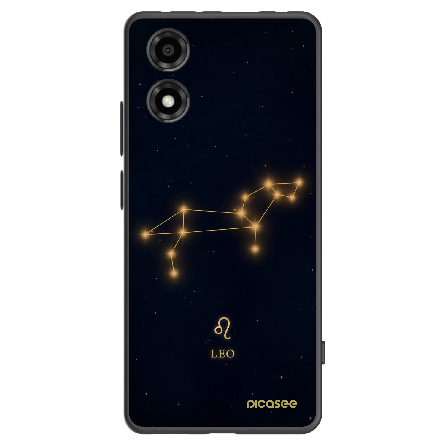 Picasee crna silikonska maskica za Motorola Moto E14 - LEO