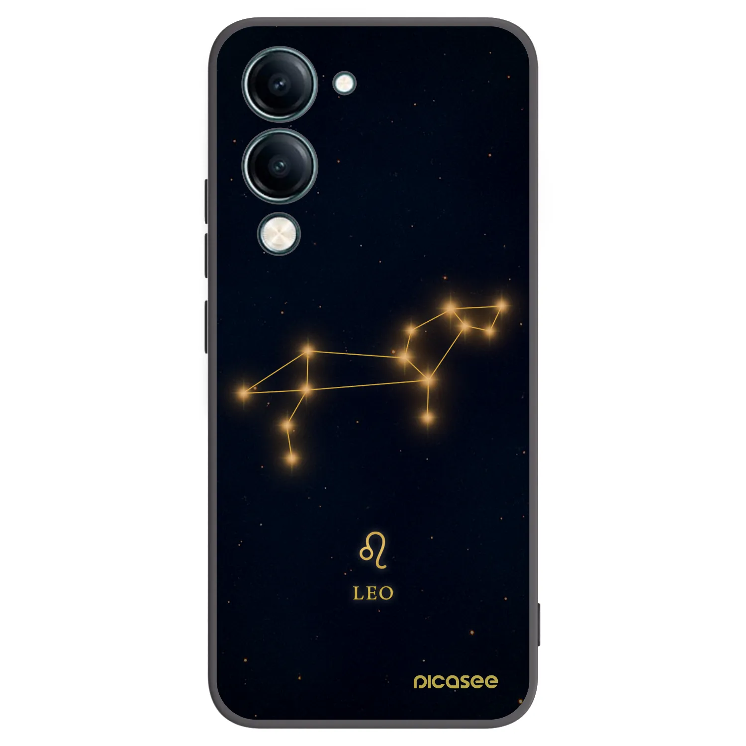 Picasee crna silikonska maskica za Vivo Y29s 5G - LEO