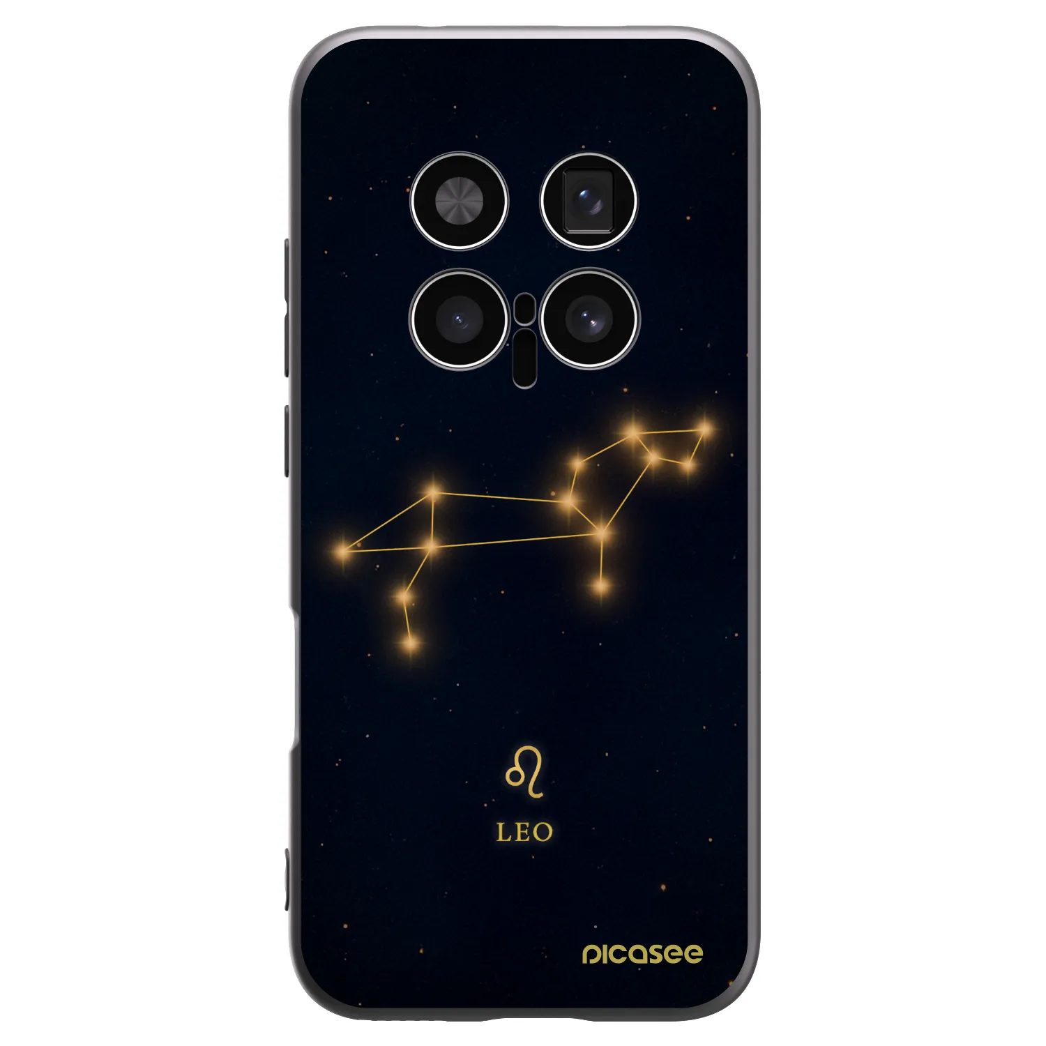 Picasee crna silikonska maskica za Honor Magic8 Pro 5G - LEO