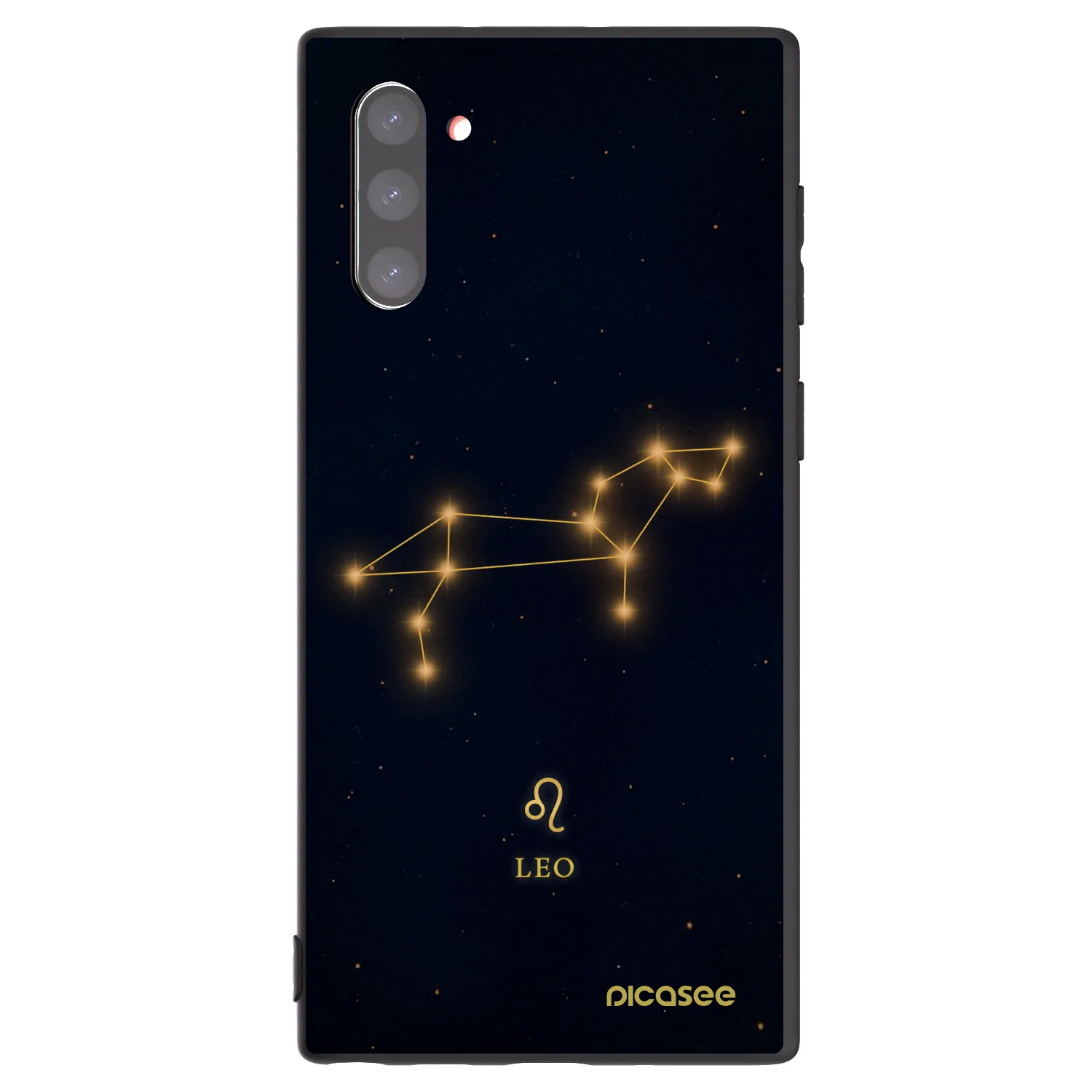 Picasee crna silikonska maskica za Samsung Galaxy Note 10 N970F - LEO