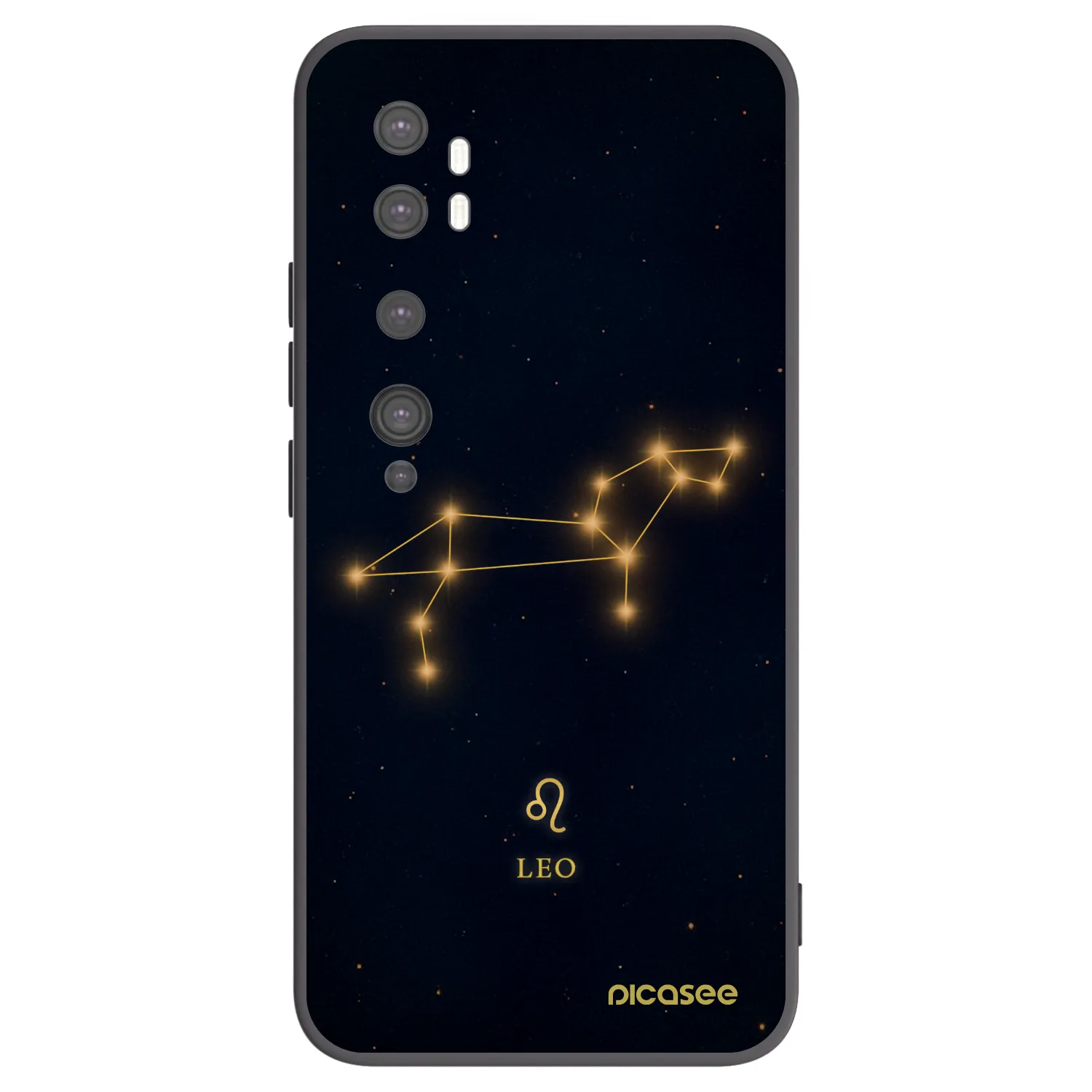 Picasee crna silikonska maskica za Xiaomi Mi Note 10 (Pro) - LEO